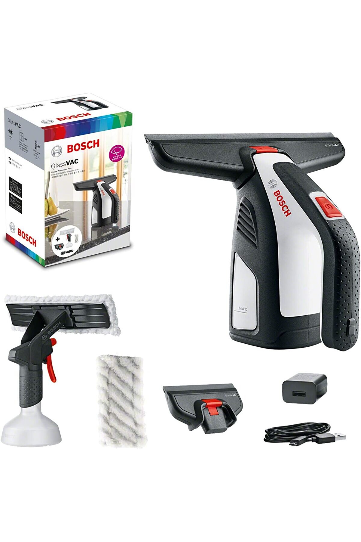 STOREMAX And Ak&uuml;l&uuml; Pencere Temizleyici, Glassvac Cam Temizleyici, Premium Paket, Pencere, Ayna ve Duş Temizli