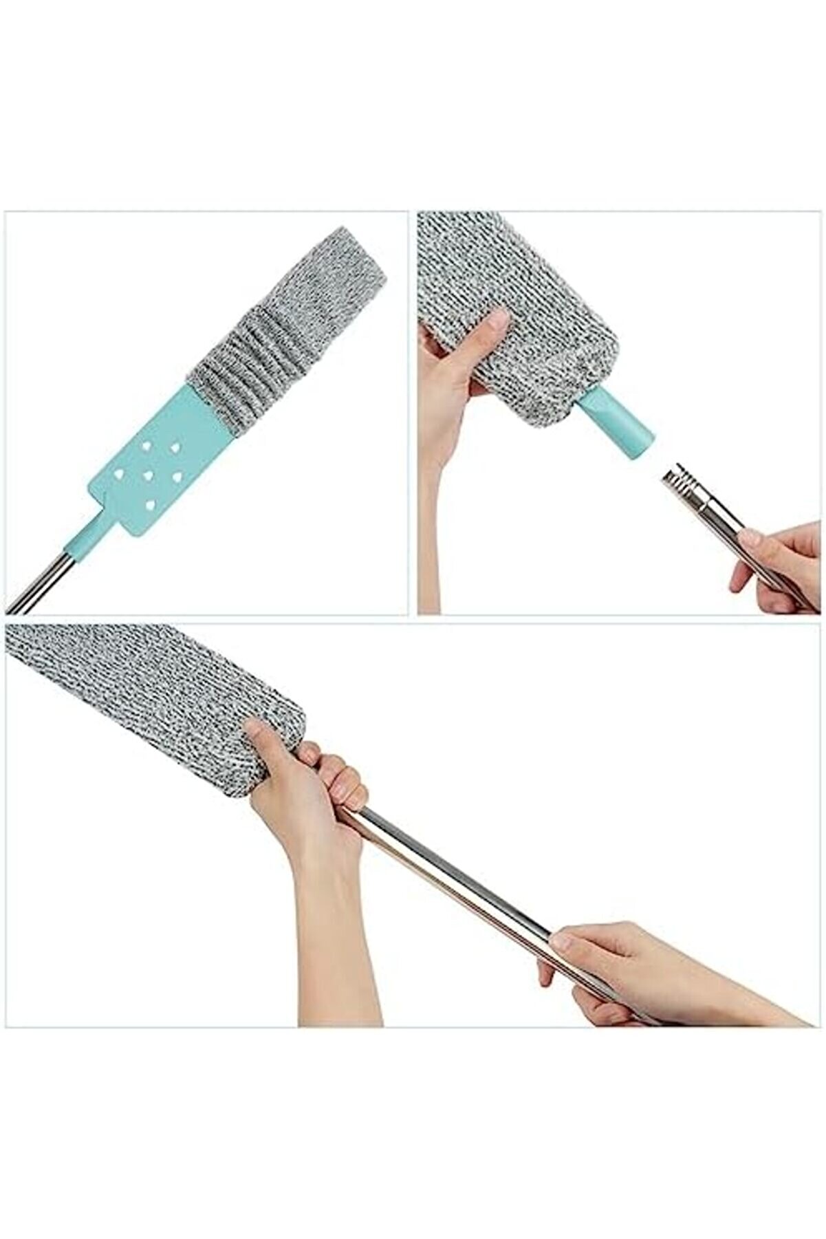 Boşluk Temi̇zleme Si̇lgi̇si̇, Uzun Saplı Yeni̇den Kullanılabi̇li̇r Toz Temi̇zleyi̇ci̇, Esnek Teleskopi̇k Toz Fı