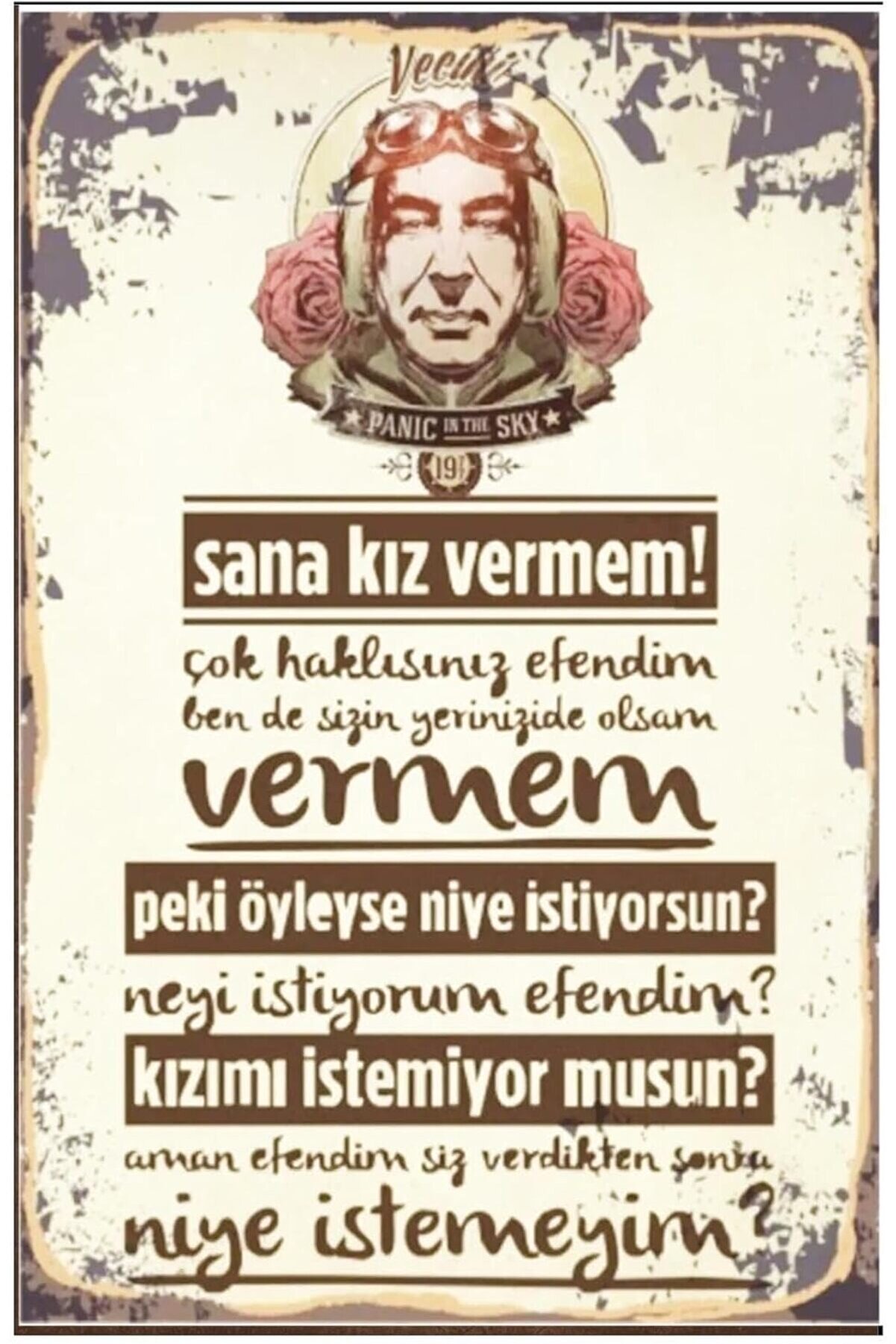 STOREMAX Şener Şen Replik Retro Drtr0100 Ahşap Mdf Tablo 1014773