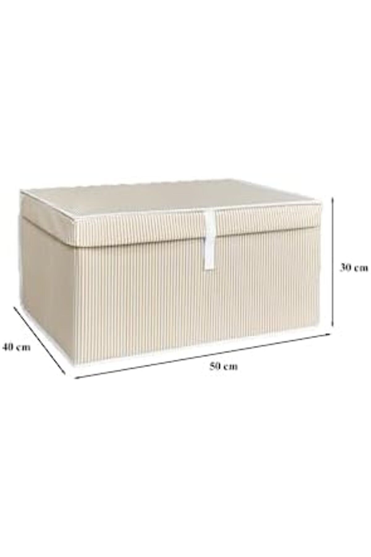 Kapısı Çok Amaçlı Düzenleyi̇ci̇ Kapaklı Sandık Ti̇pi̇ Kutu Hurç Organi̇zer (50 X 40 X 30, Kahverengi̇) 11