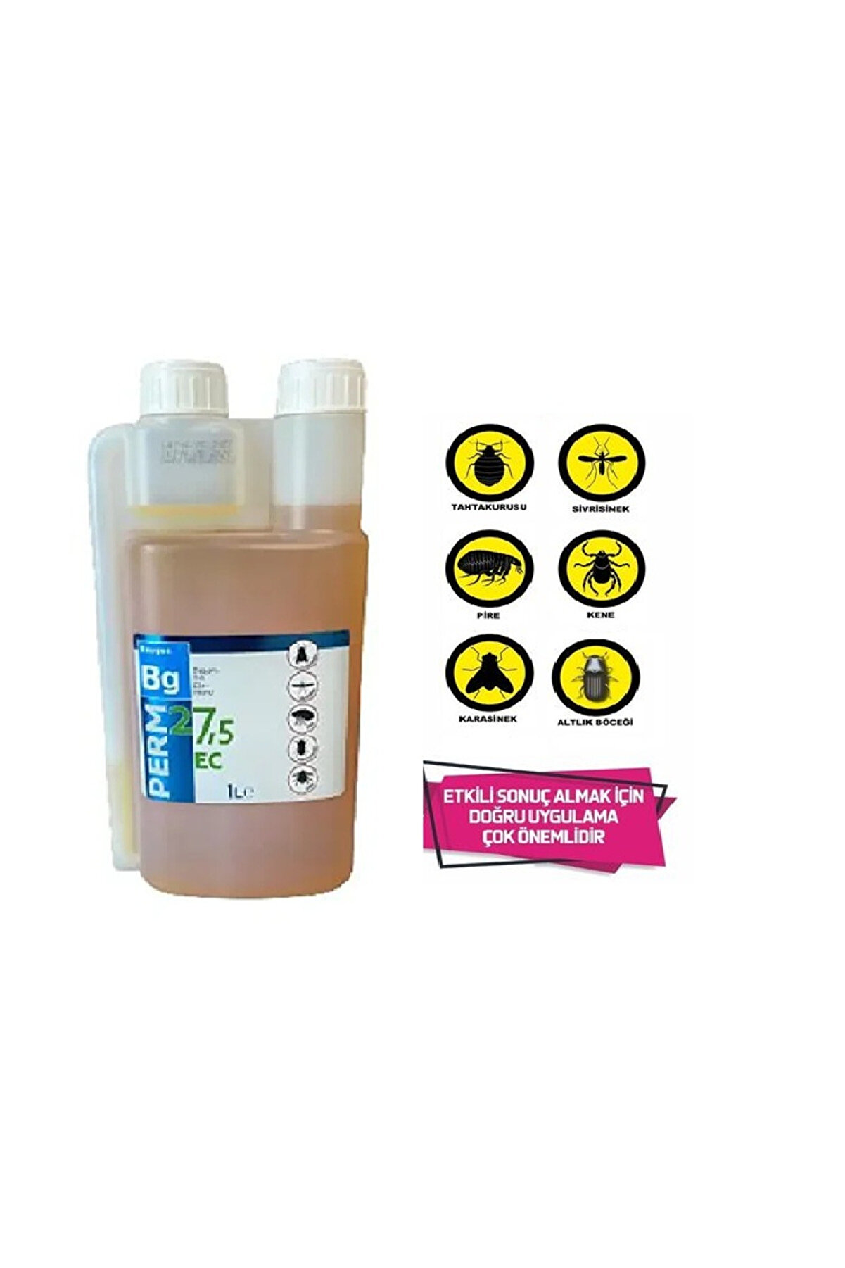 Baugen Bg Perm 27,5 Ec Haşere İlacı 1 Lt Karasi̇nek, Si̇vri̇si̇nek , Pi̇re, Tahtakurusu, Kene İ&ccedil;i̇n Yeni̇ &Uuml;reti̇m