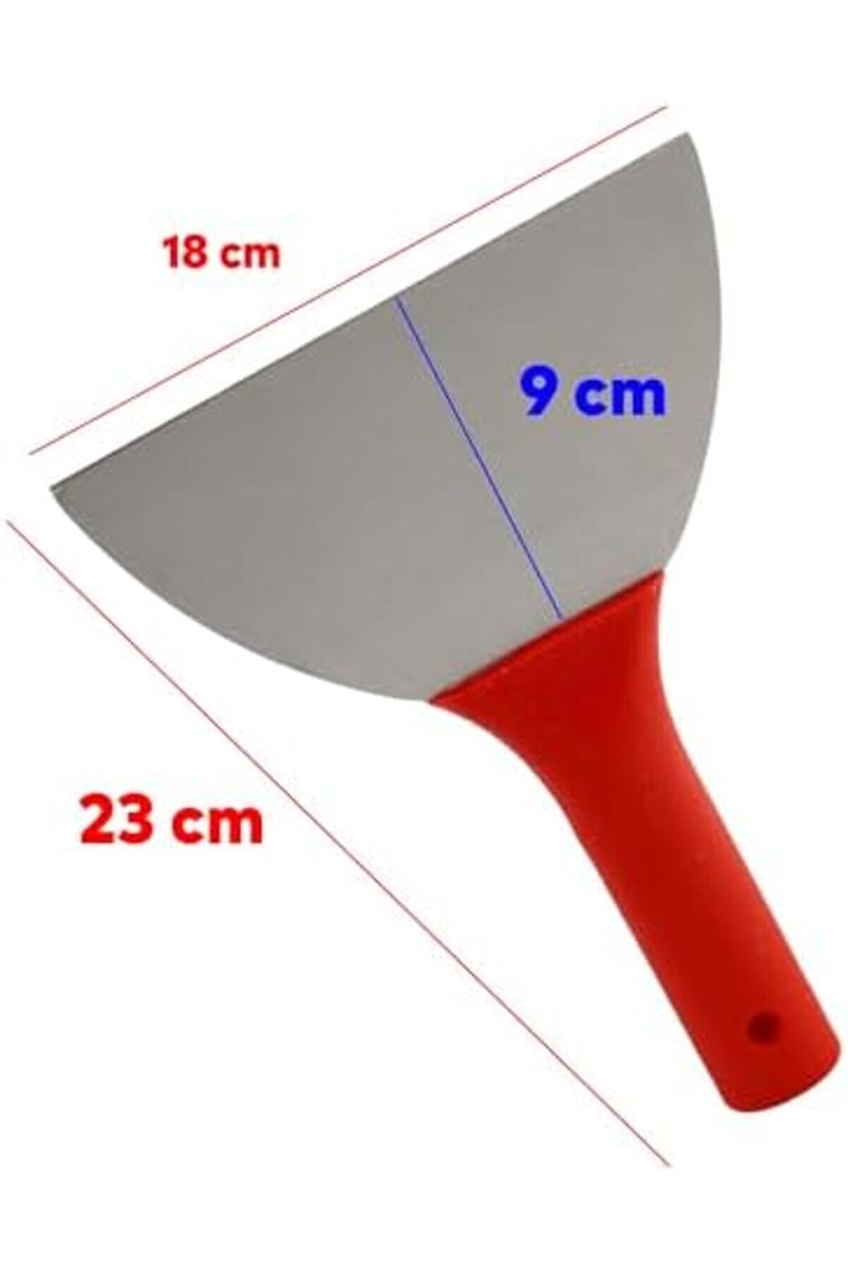 Modazone Plasti̇k Saplı Metal Spatula Sıva Duvar Macun Kazıma Ispatulası 18 Cm Takılabi̇li̇r Sap Goldhy