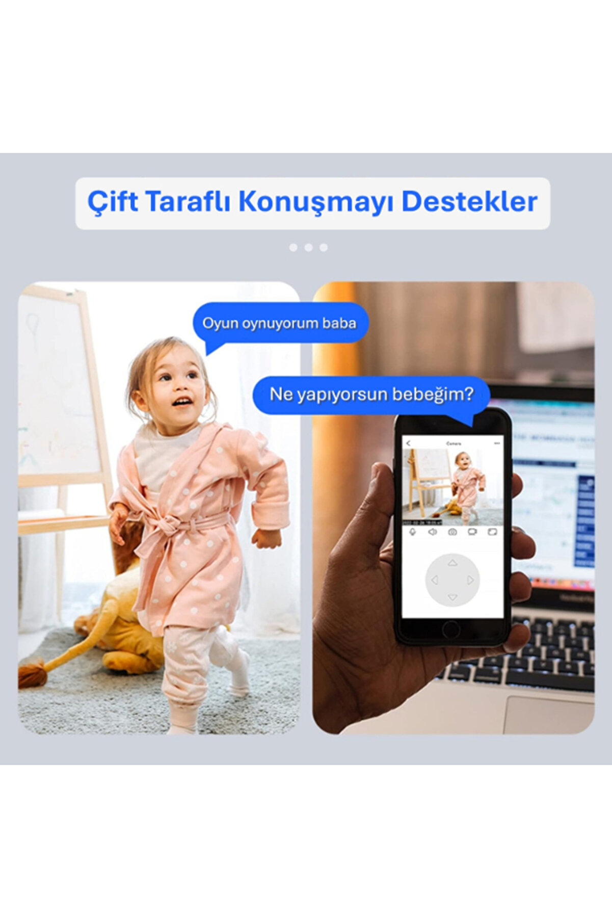 5 Antenli̇ Bebek Ev Güvenli̇k Kamerası