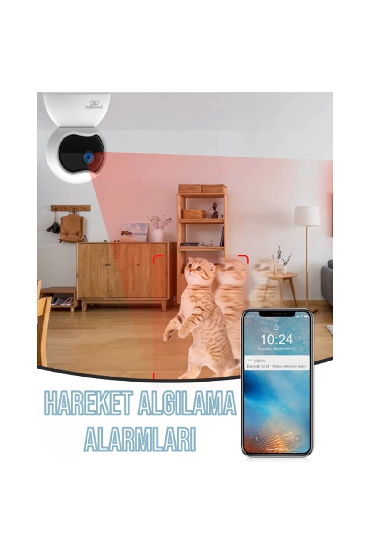 Çi̇ft Taraflı Ses Özelli̇kli̇ Wi̇-Fi̇ Kamera