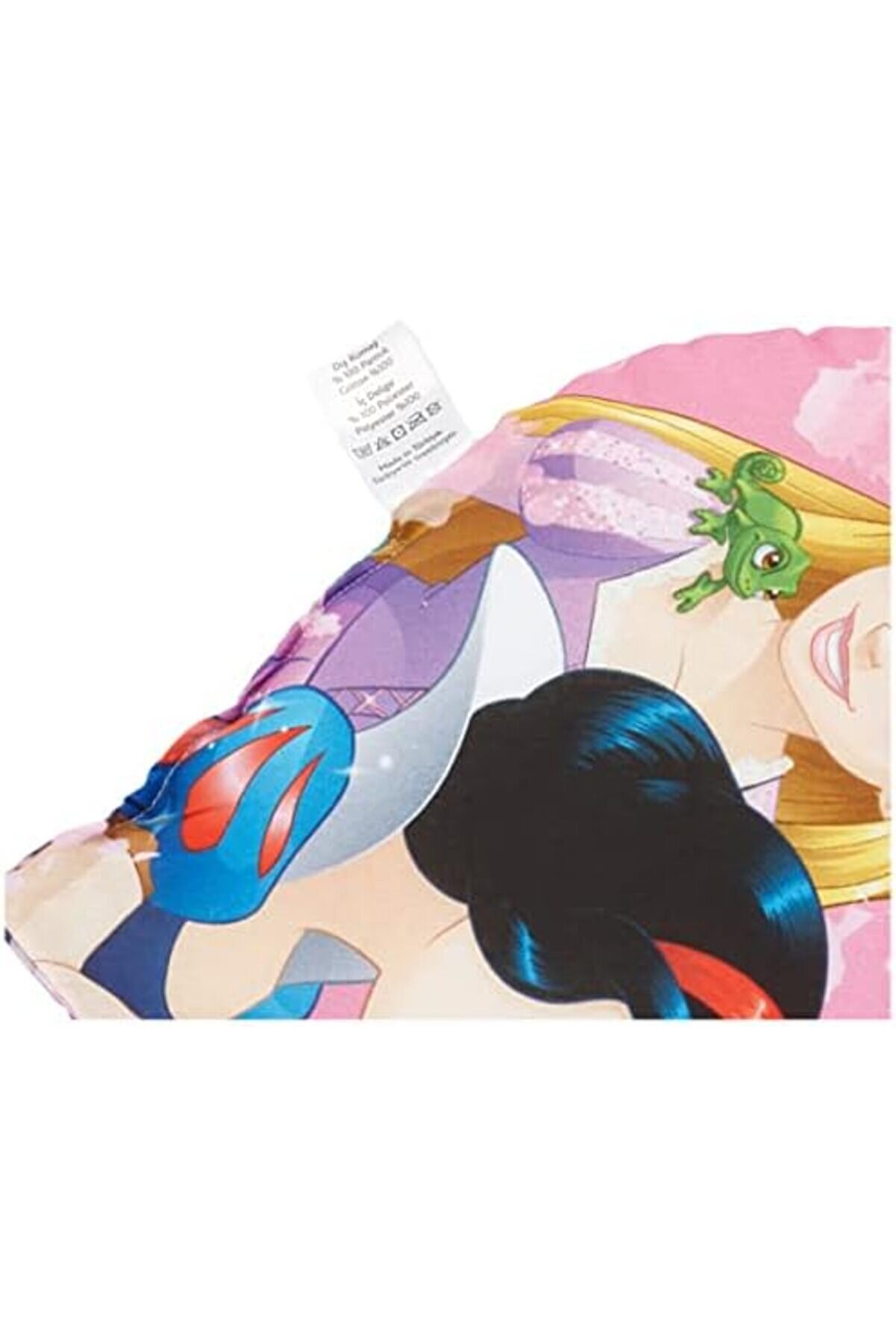 Trendymr Pri̇ncess Heart Li̇sanslı Karakter Baskılı%100 Pamuk Kırlent, Pembe, Kalp 40X40 Cm Li̇fe 1