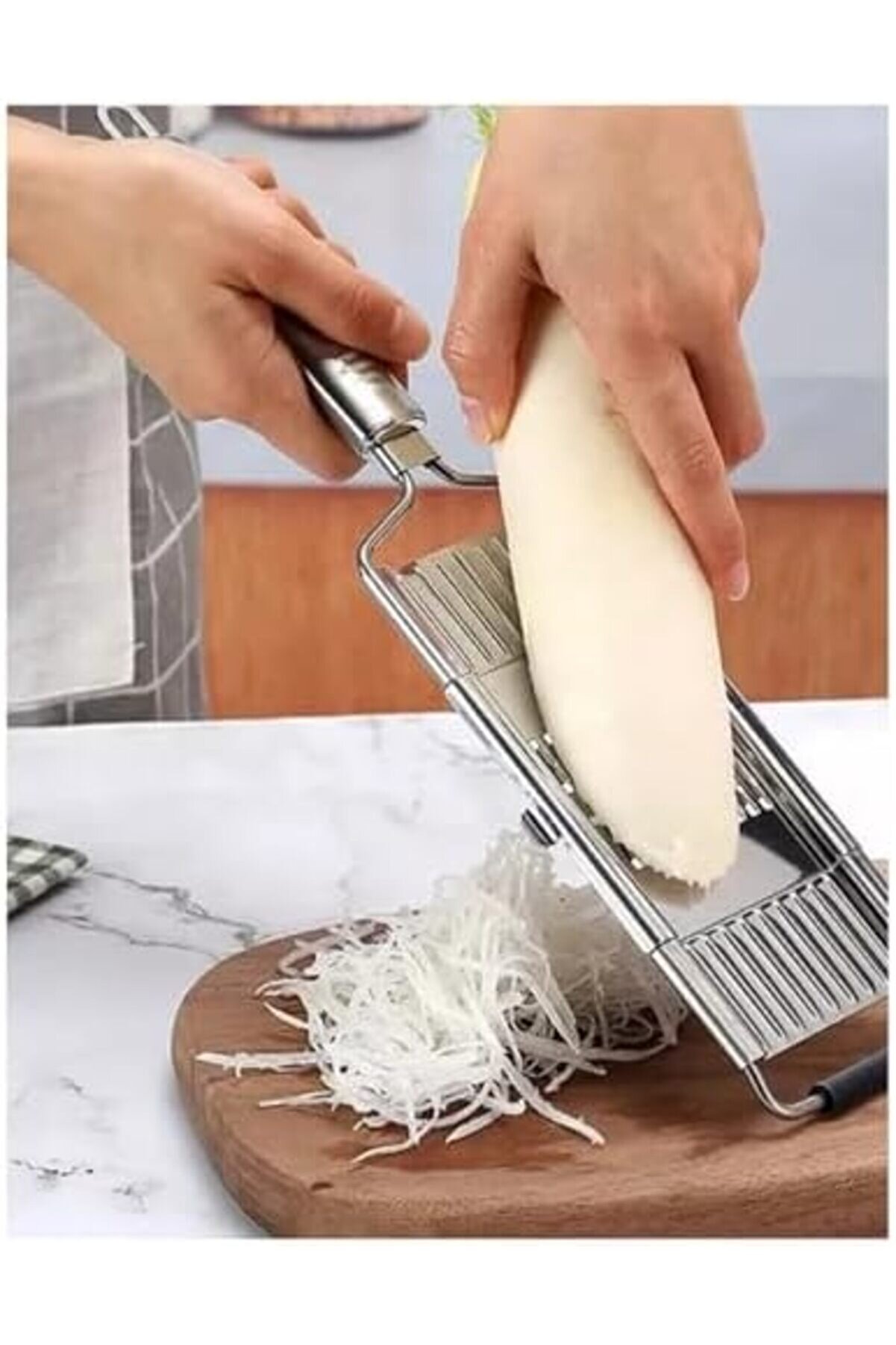 Modaflash Farklı Bıçaklı Paslanmaz Çeli̇k Rende - Çoklu Di̇li̇mleyi̇ci̇ Ve Doğrayıcı, Prati̇k Tak-Çıkar Öz