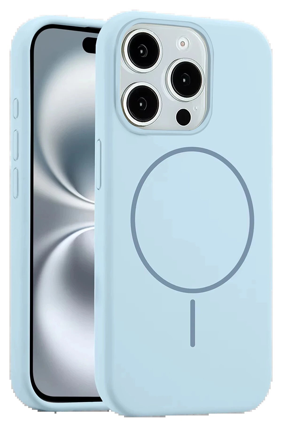 Fırsatkoli̇k İphone 14 Pro Max Kılıf Jully Magsafe Kapak - Mavi̇-(5796)