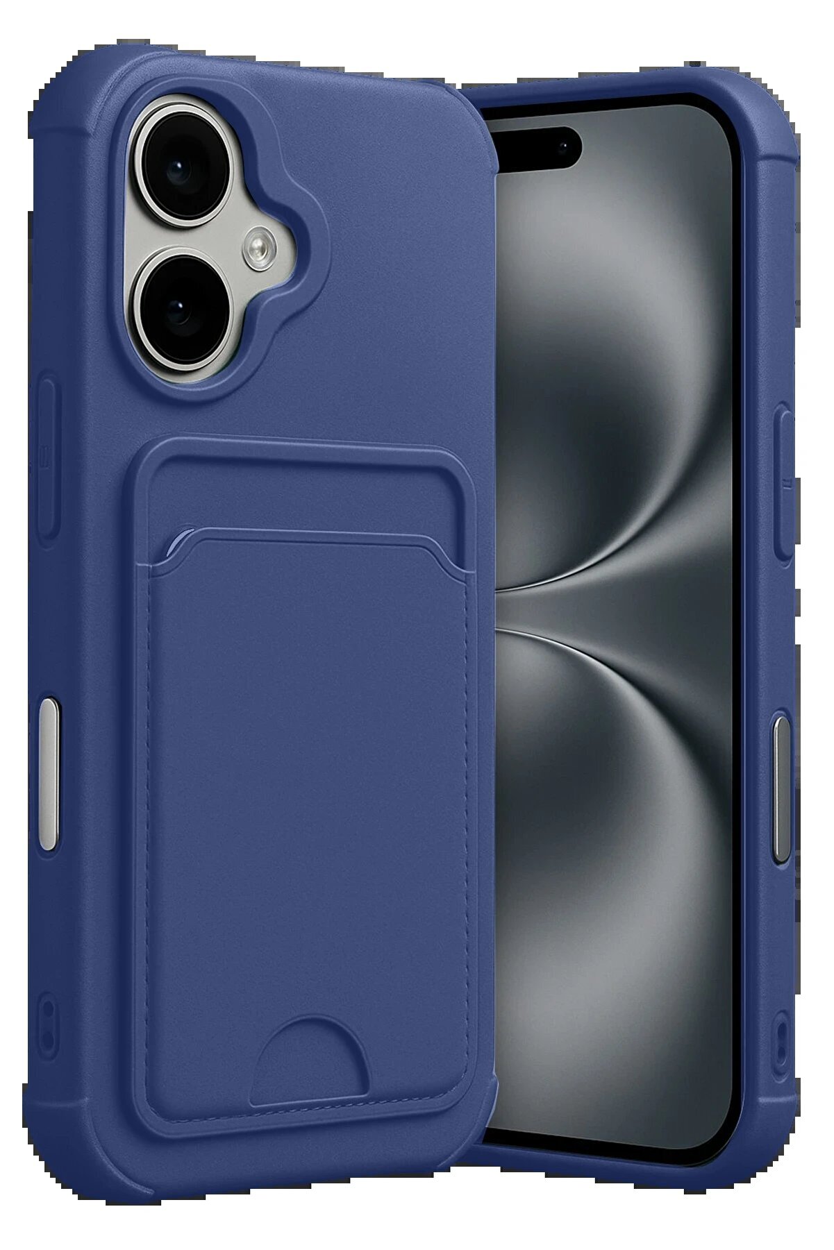 Fırsatkoli̇k Apple İphone 17 Kelvi̇n Kartvi̇zi̇tli̇ Si̇li̇kon - Laci̇vert-(5796)