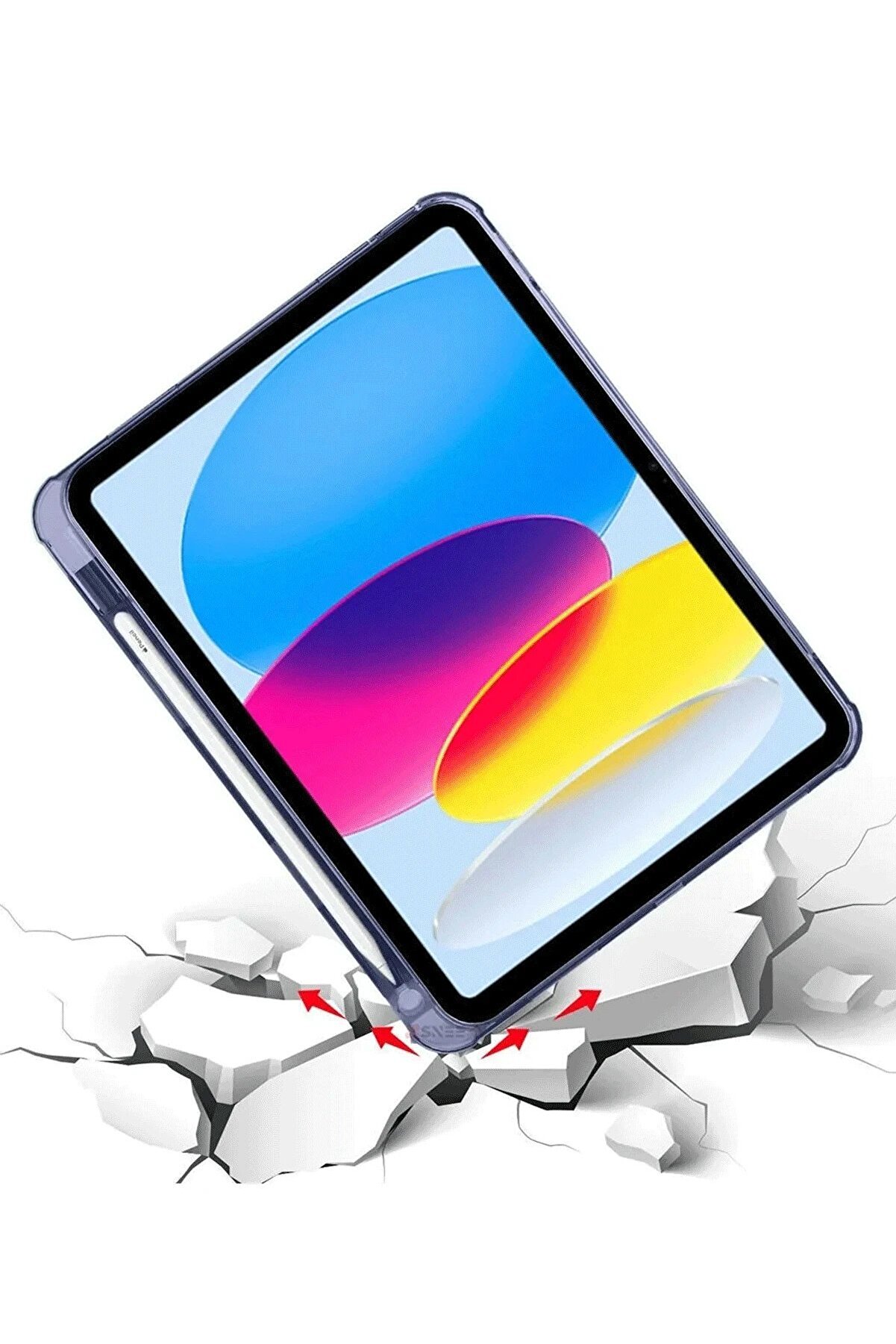 Fei̇fei̇ İpad 2022 10.9 (10.Nesi̇l) Kılıf Kalemli̇kli̇ Mars Tablet Kılıfı - Li̇la-(5796) - Ays9422-3759