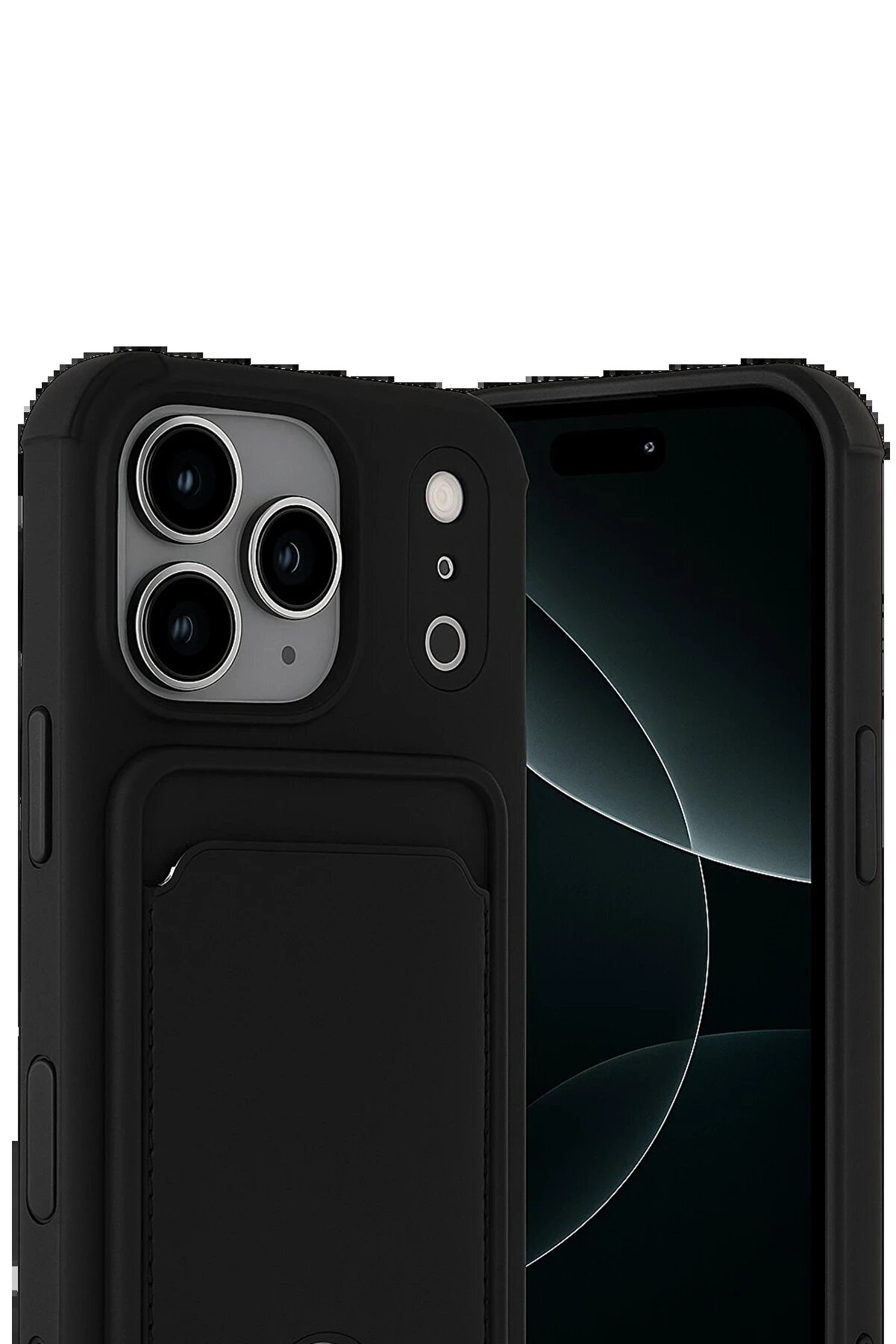 Fırsatkoli̇k Apple İphone 17 Pro Max Kelvi̇n Kartvi̇zi̇tli̇ Si̇li̇kon - Si̇yah-(5796)