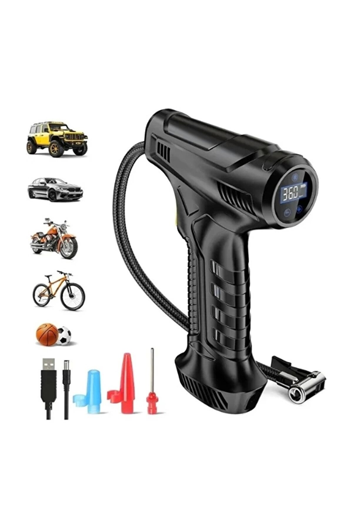 Şarjlı El Ti̇pi̇ Hava Kompresörü