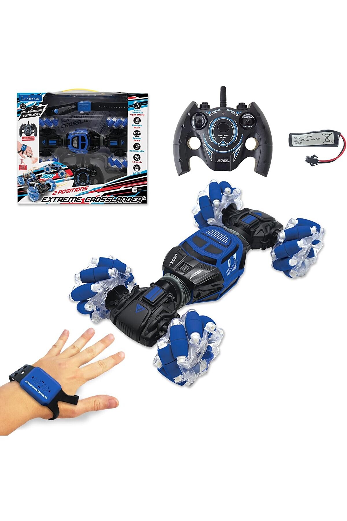 STOREMAX Extreme Crosslander, Off-Road Uzaktan Kumandalı Araba, 12 km/saate kadar, Işık Efektleri, Uzaktan ve