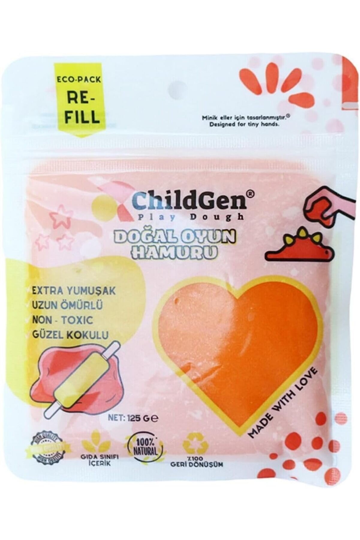 STOREMAX shopverse Oyun Hamuru Turuncu Vakumlu Kartuş Paket trendflick 1014773