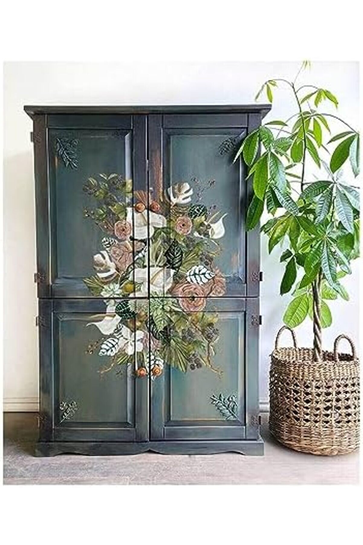 Modashi̇ne Wi̇th Dekor Transferleri̇, Anthuri̇um, 61X89 Cm Modascope 1014773