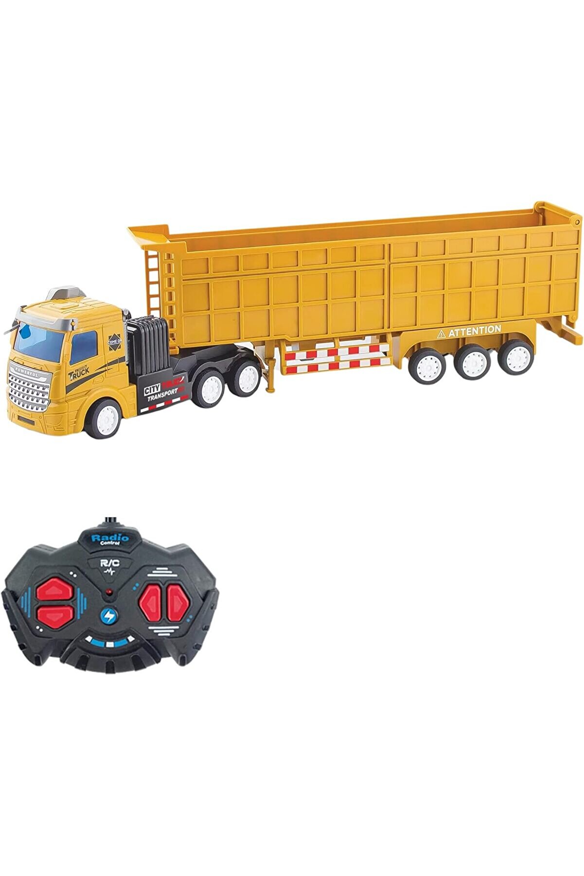 STOREMAX modashine 27 MhZ Uzaktan Kumandalı Kamyon Kasalı Tır 41 Cm Full Fonksiyon Kasası Ayrılabilir Sadece