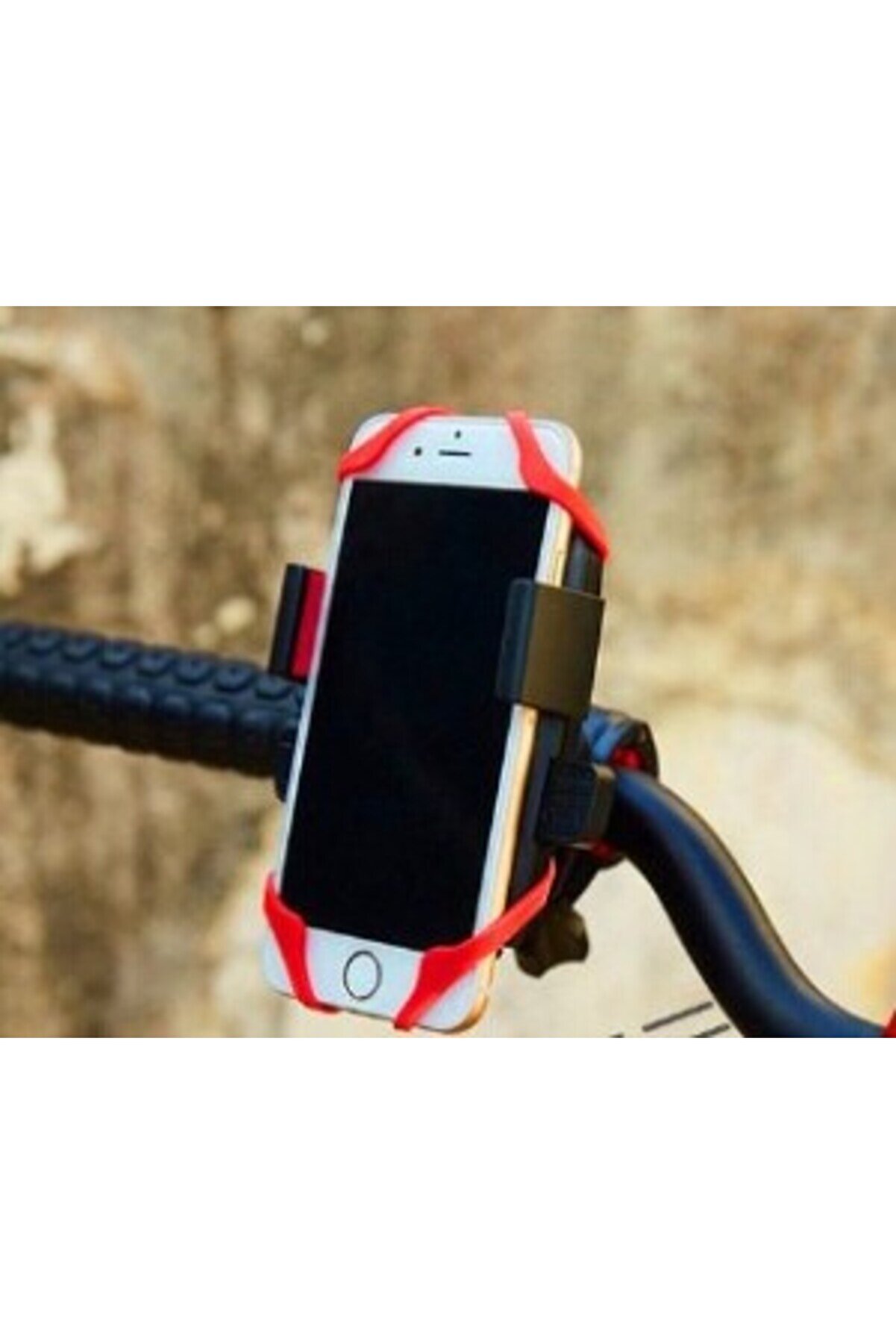 Lasti̇k Destekli̇ Standlı Bi̇si̇k Telefon Tutucu