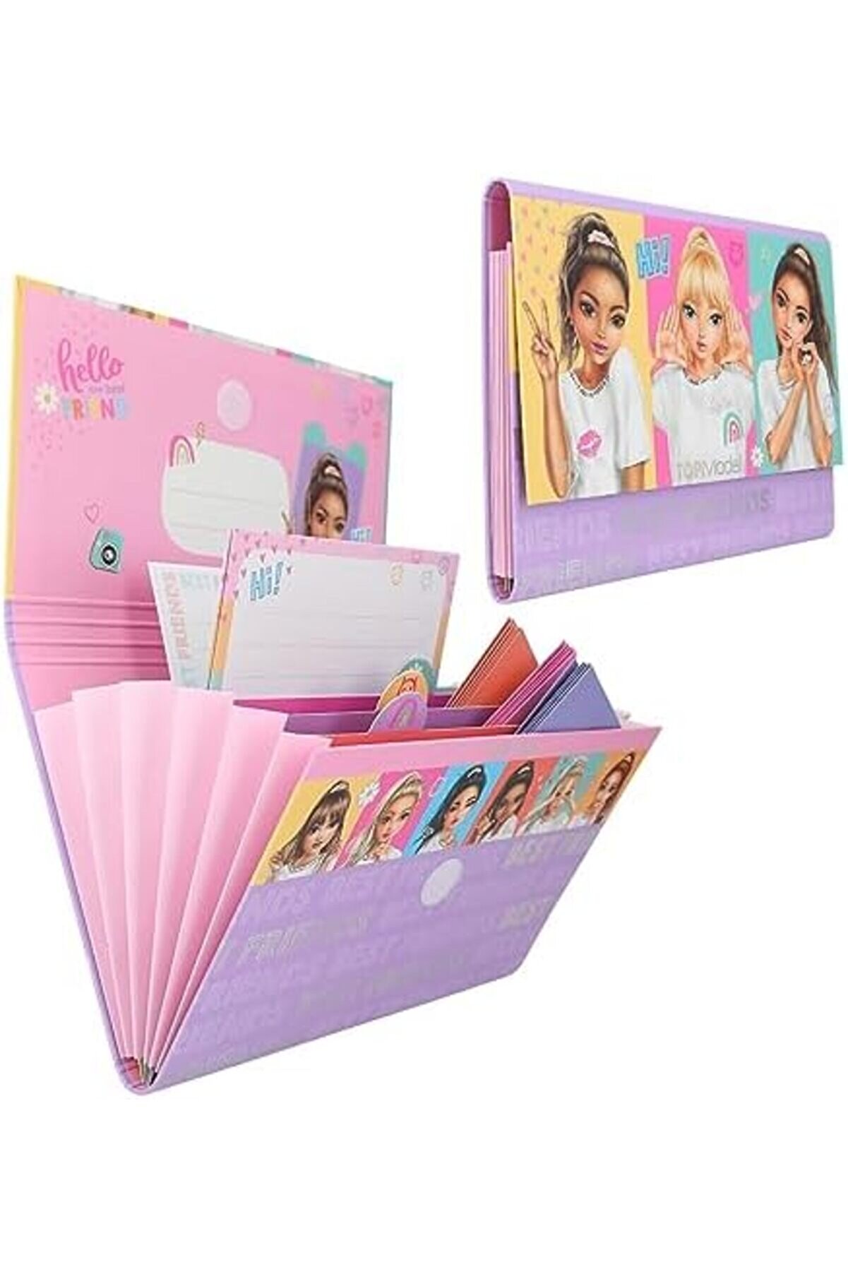 Modashi̇ne 12717 Shots - Mektup Kağıdı Seti̇, Bölmeli̇ Dosyada, 24 Mektup Sayfası Ve Zarf Dahi̇l, Çok Re