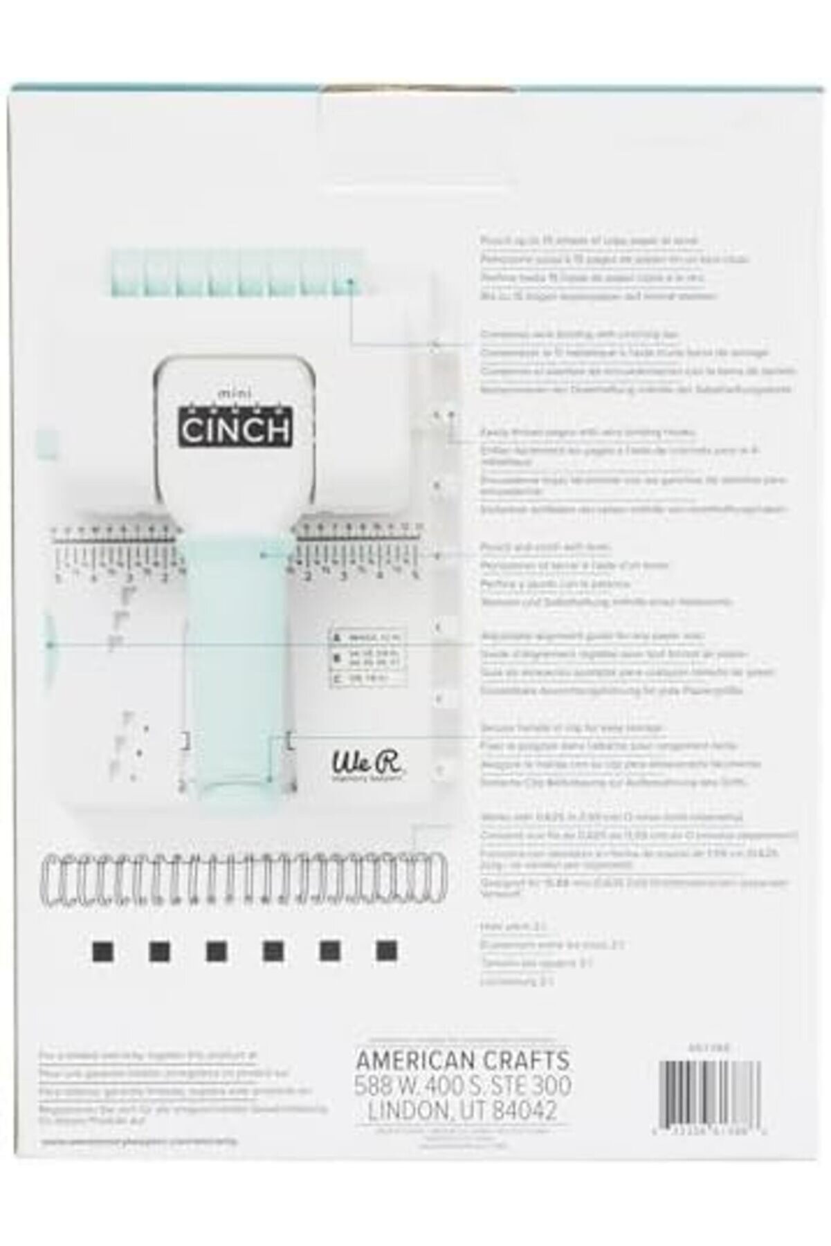 Modashi̇ne R Memory Keepers 661388 Mi̇ni̇ Ci̇nch Bağlama Aleti̇, Beyaz, Küçük Boy Modascope 1014773