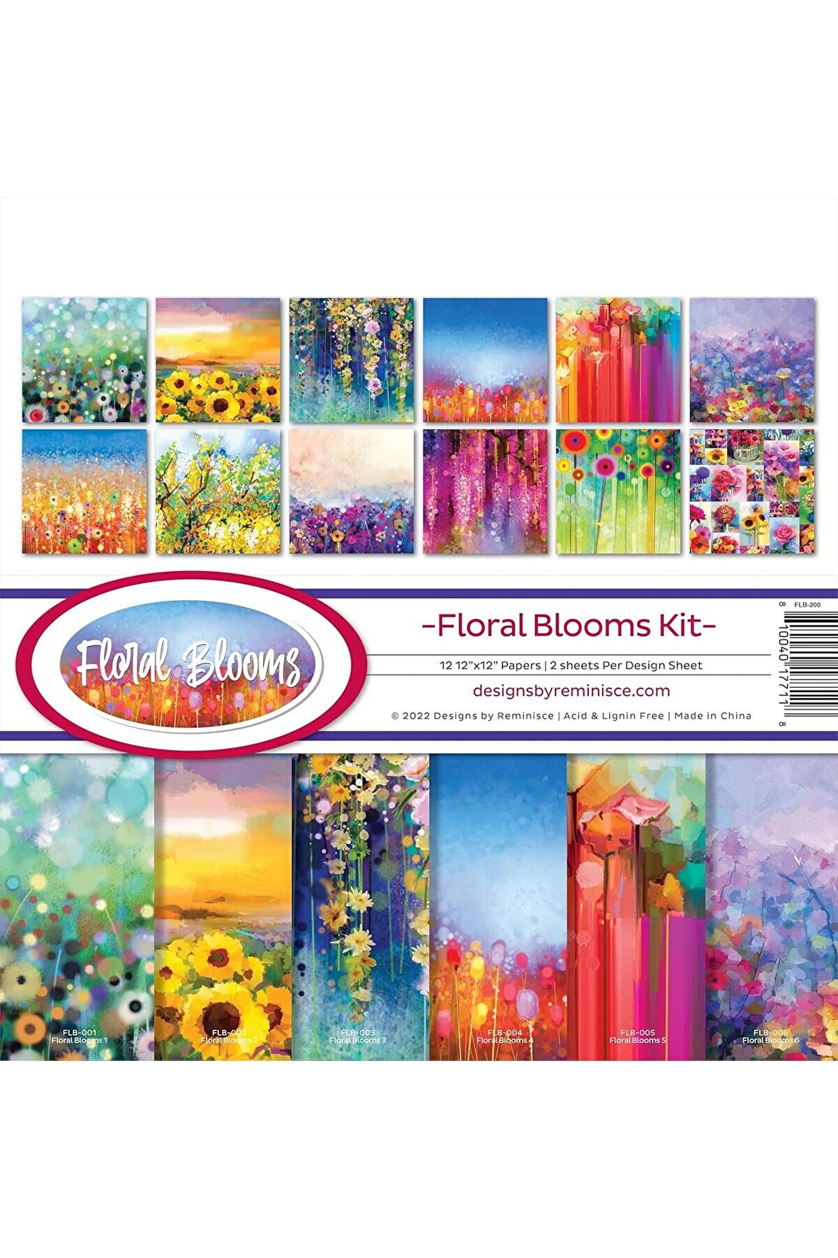 Modashi̇ne Floral Blooms Karalama Defteri̇ Ki̇ti̇ Kağıt El Sanatları Modascope 1014773