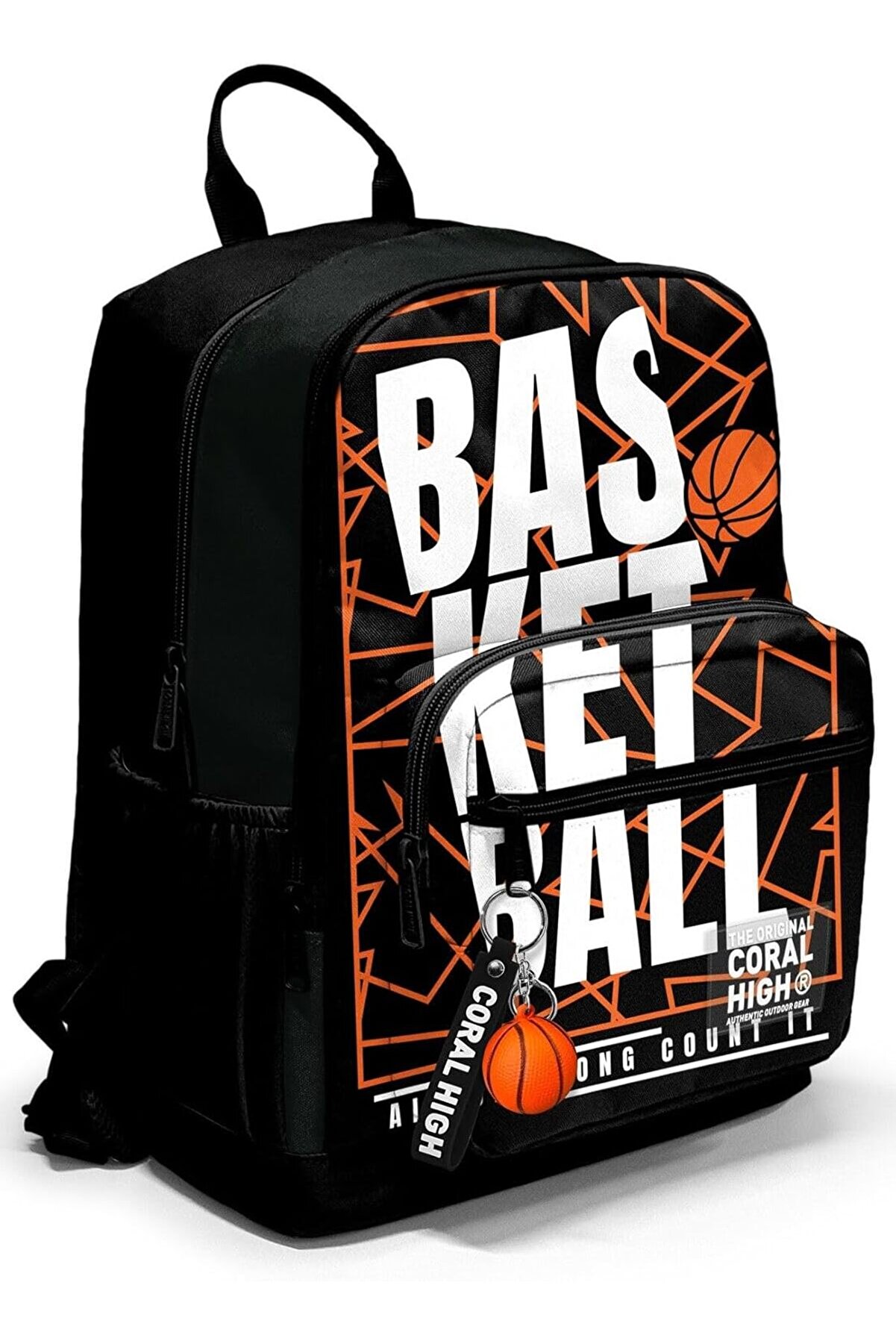 Modashi̇ne D&ouml;rt B&ouml;lmeli̇ Si̇yah Basketbol Ortaokul &Ccedil;antası - Erkek &Ccedil;ocuk Modascope 1014773