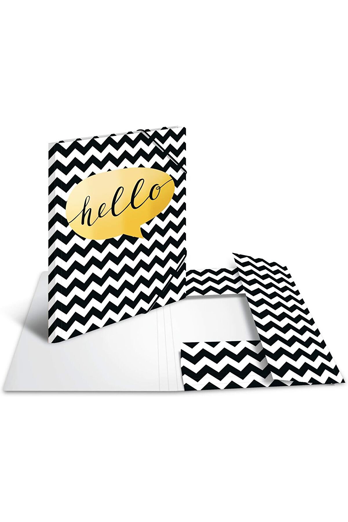 STOREMAX modashine Dosya A4 Boyutunda Yaldızlı Hello Baskılı modascope 1014773