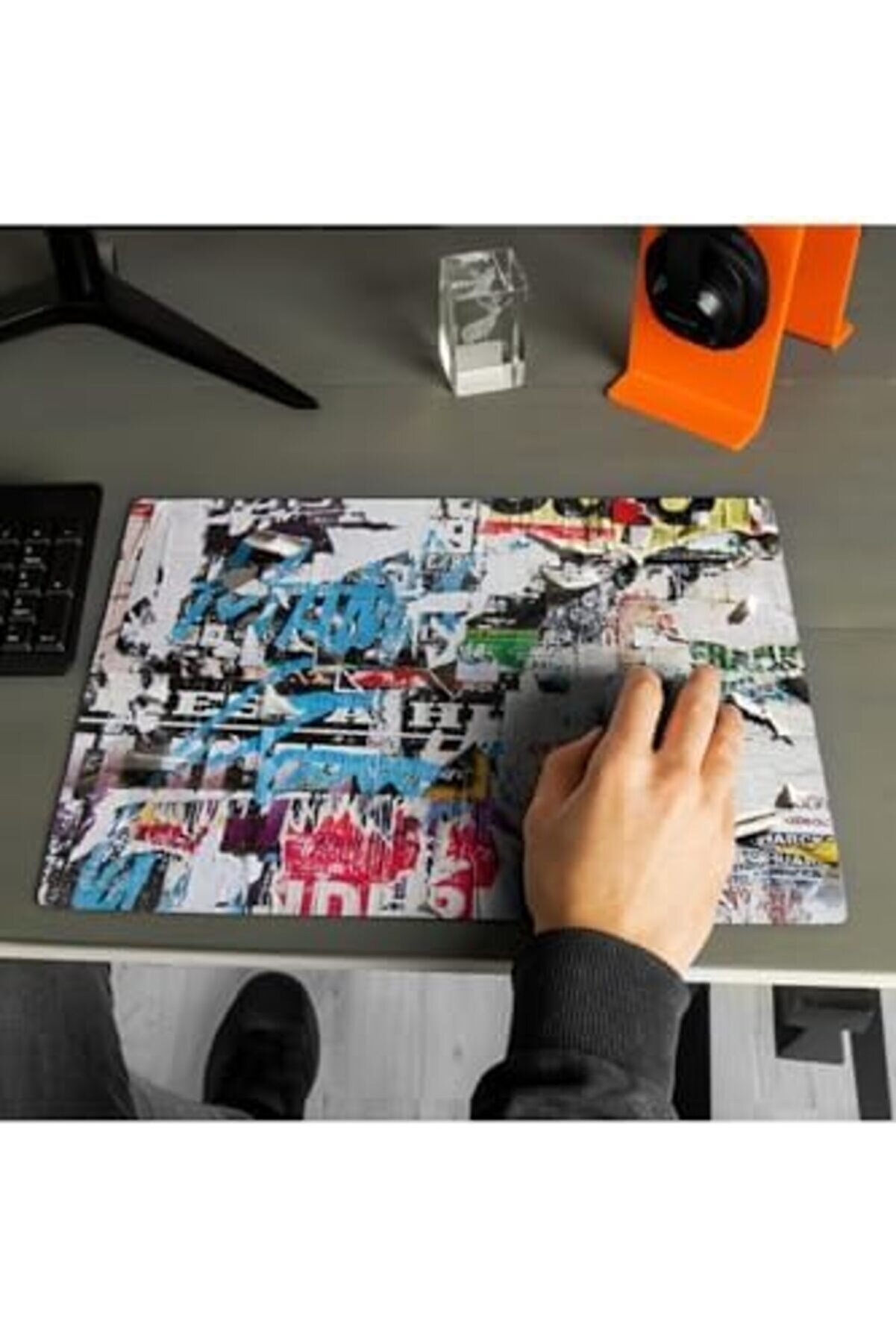 Eli̇zzashop Sokak Duvarı Tasarımlı 40X30 Mousepad - Mouse Pad - Fare Altlığı - Mouse Altlıği̇ - Mouse