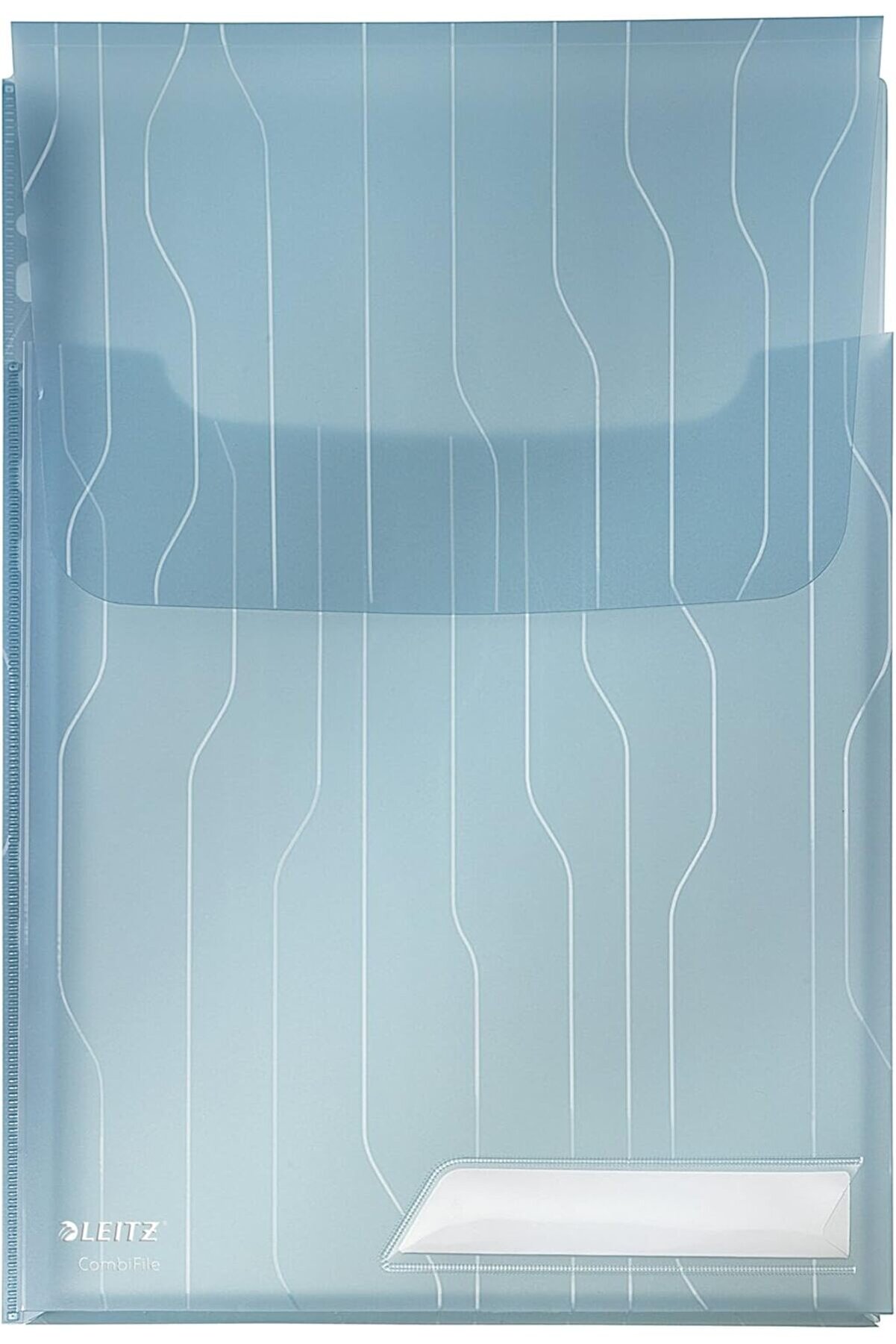 STOREMAX CombiFile Genişleyebilen 3'l&uuml; A4 Dosya, Mavi Şeffaf, 150 Sayfa Kapasiteli, 47270035 1175713