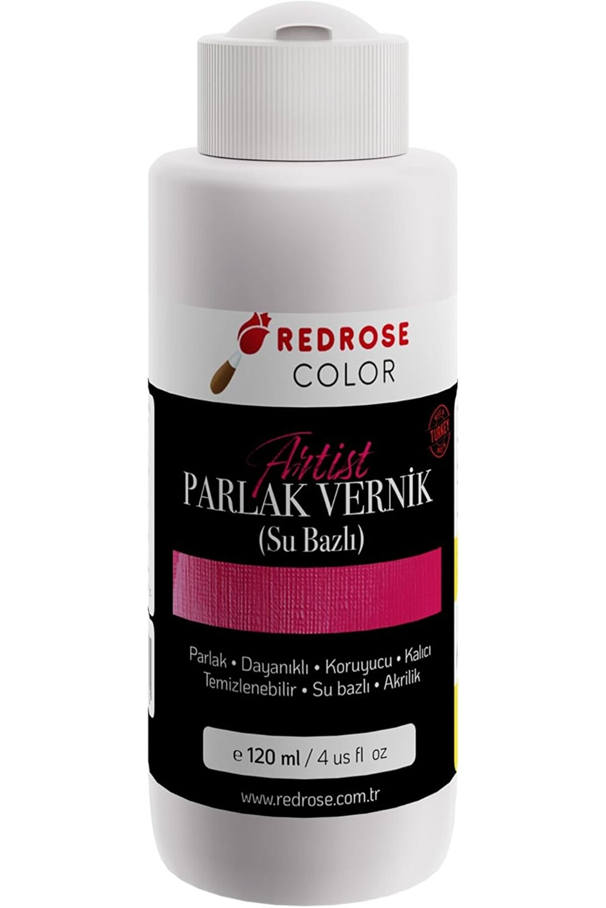 STOREMAX modashine Rose Akrilik Su Bazlı Parlak Vernik 120 ml modascope 1014773