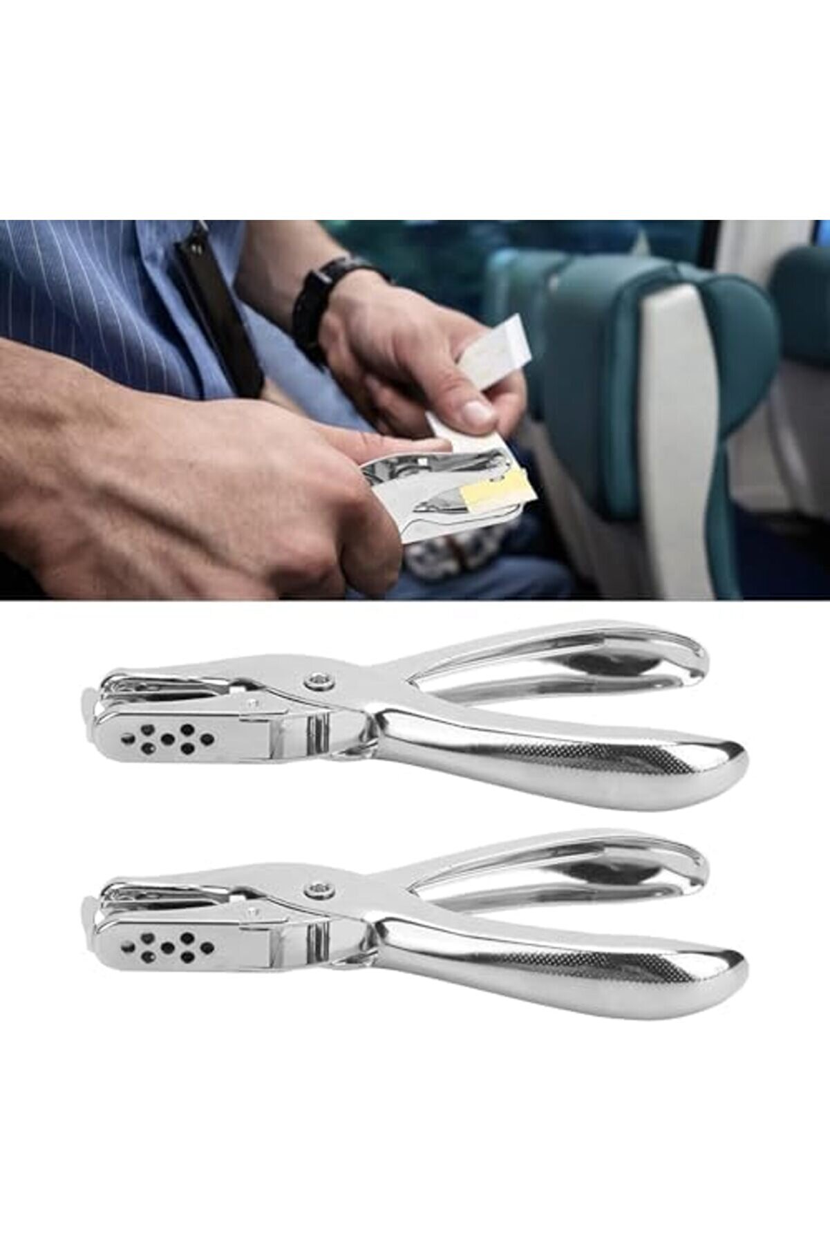Tek Deli̇k Delgeci̇ Metal Tek Deli̇kli̇ 3 Mm Kağıt Delgeci̇ Dayanıklılık Klasi̇k Ofi̇s Kağıt Delgeci̇ Ev Ofi̇