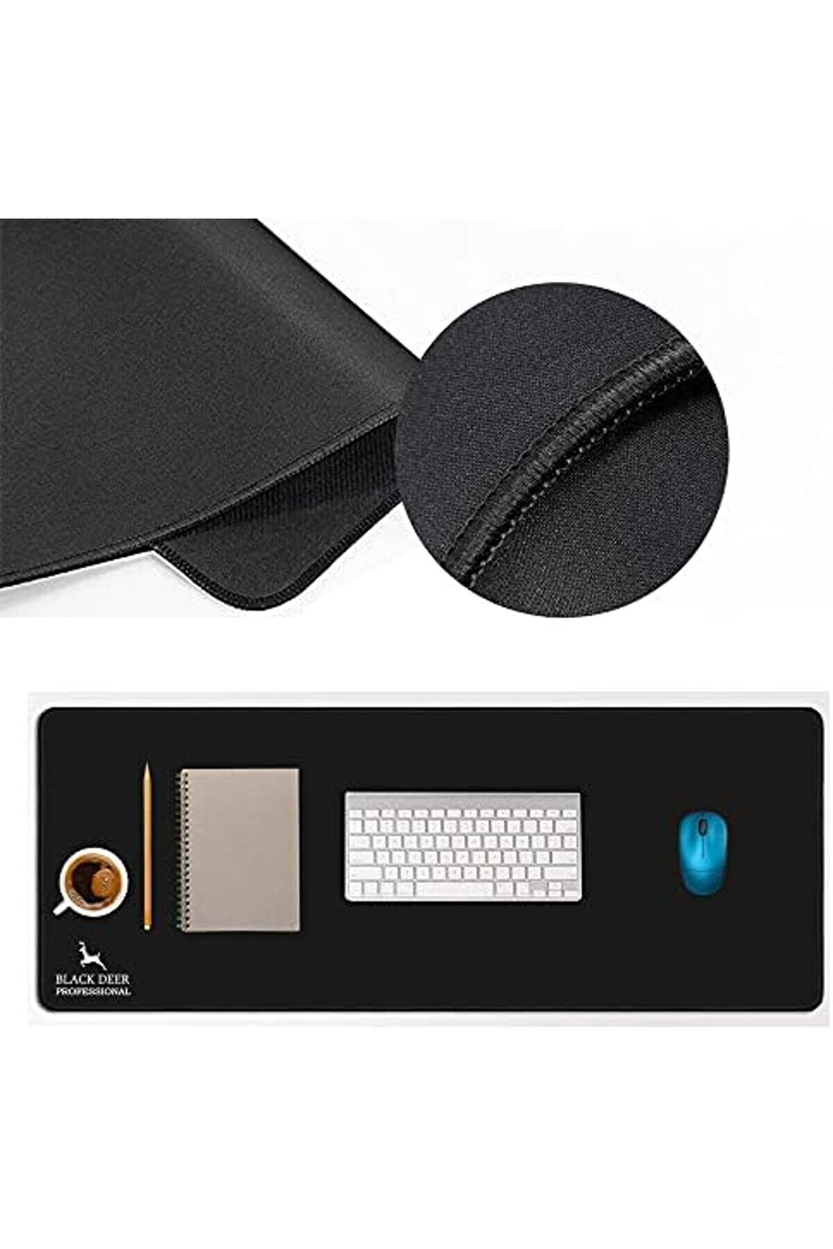 Modashi̇ne Deer Oyuncu Mouse Pad, Fare Altlığı, Kenar Di̇ki̇şli̇, Kaymaz Taban, Ofi̇s Ti̇pi̇, Pürüzsüz Yüze