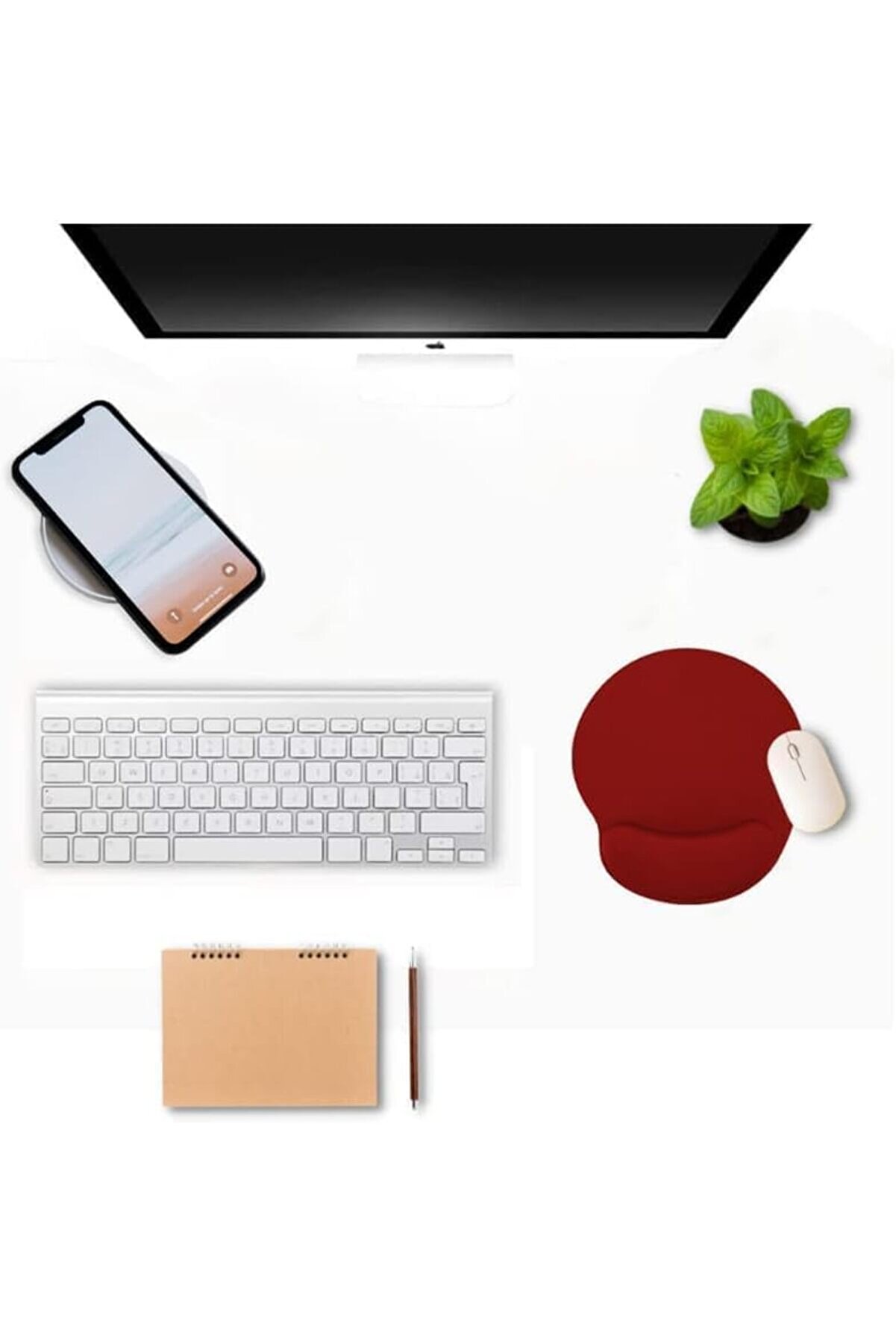 Eli̇zzashop Mouse Pad Bi̇lek Destekli̇ Jel Mouse Pad,Ergonomi̇k Kaymaz Taban,Oyun Ve Ofi̇s İ&ccedil;i̇n Fare Altl