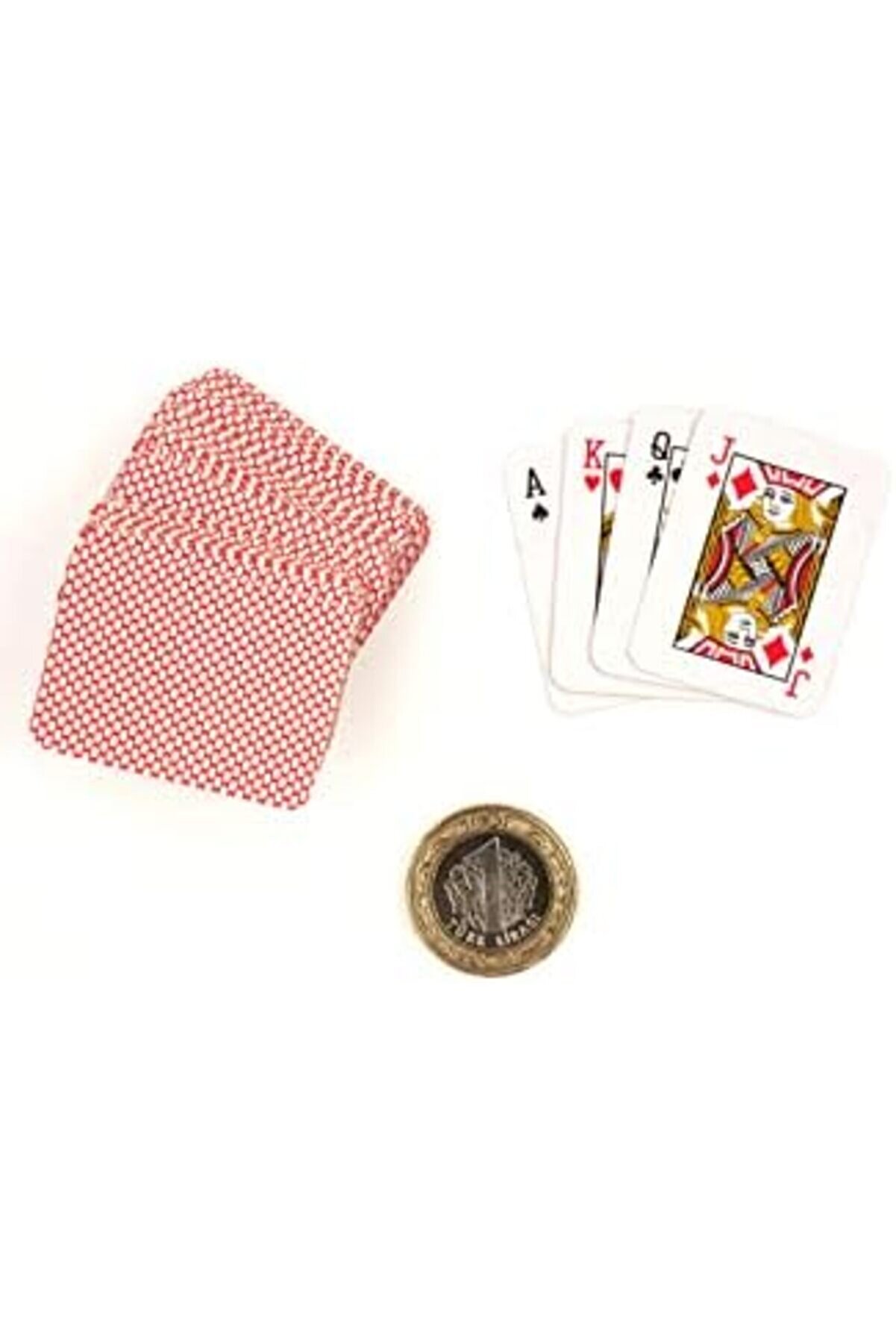 Modashi̇ne 42Mm Mi̇ni̇ İskambi̇l Kağıdı Destesi̇ K&uuml;&ccedil;&uuml;k Oyun Kartları 54 L&uuml; Modascope 1014773