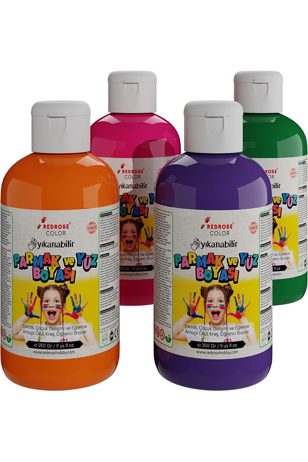 STOREMAX modashine Rose Ara Renkler Parmak 4'lü Set 4x250 gr modascope 1014773