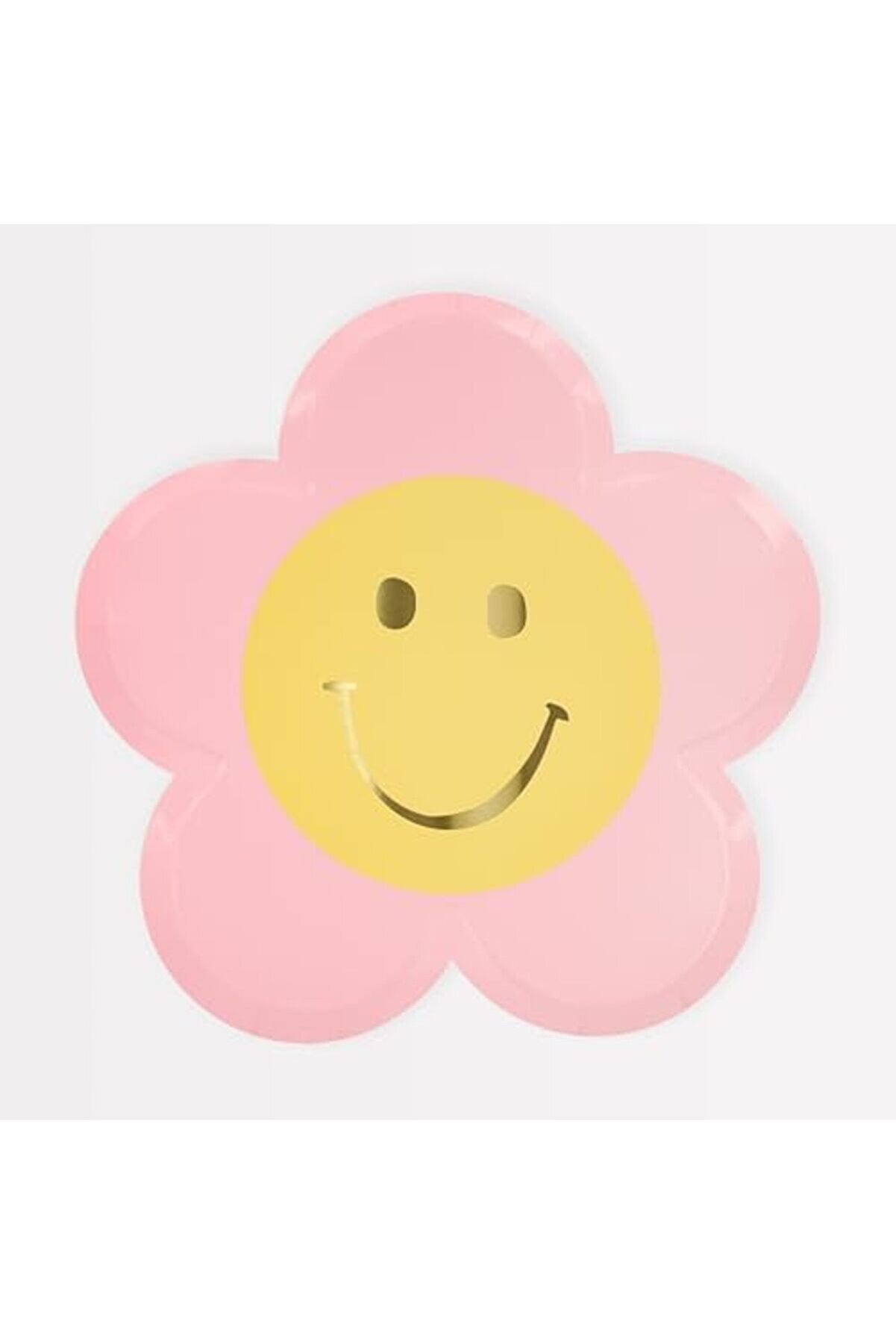 Modashi̇ne - Happy Face Plates - Mutlu Yüz Çi̇çek Tabaklar (X8) Modascope 1014773
