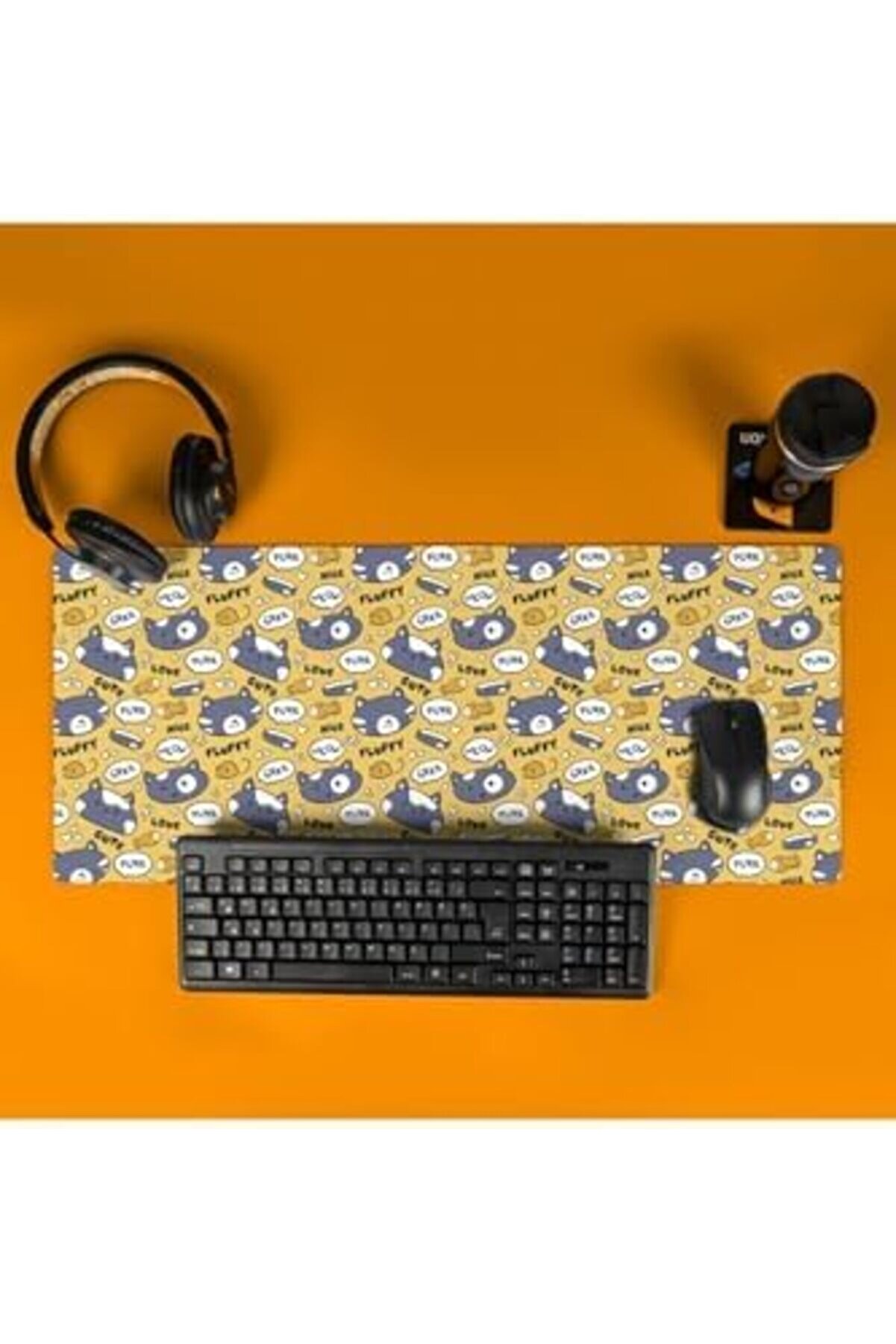 Modashi̇ne Kız Arkadaşa Hedi̇ye Sevi̇mli̇ Kedi̇ Tasarımlı Mousepad - Mouse Pad - Fare Altlığı Modascope 1