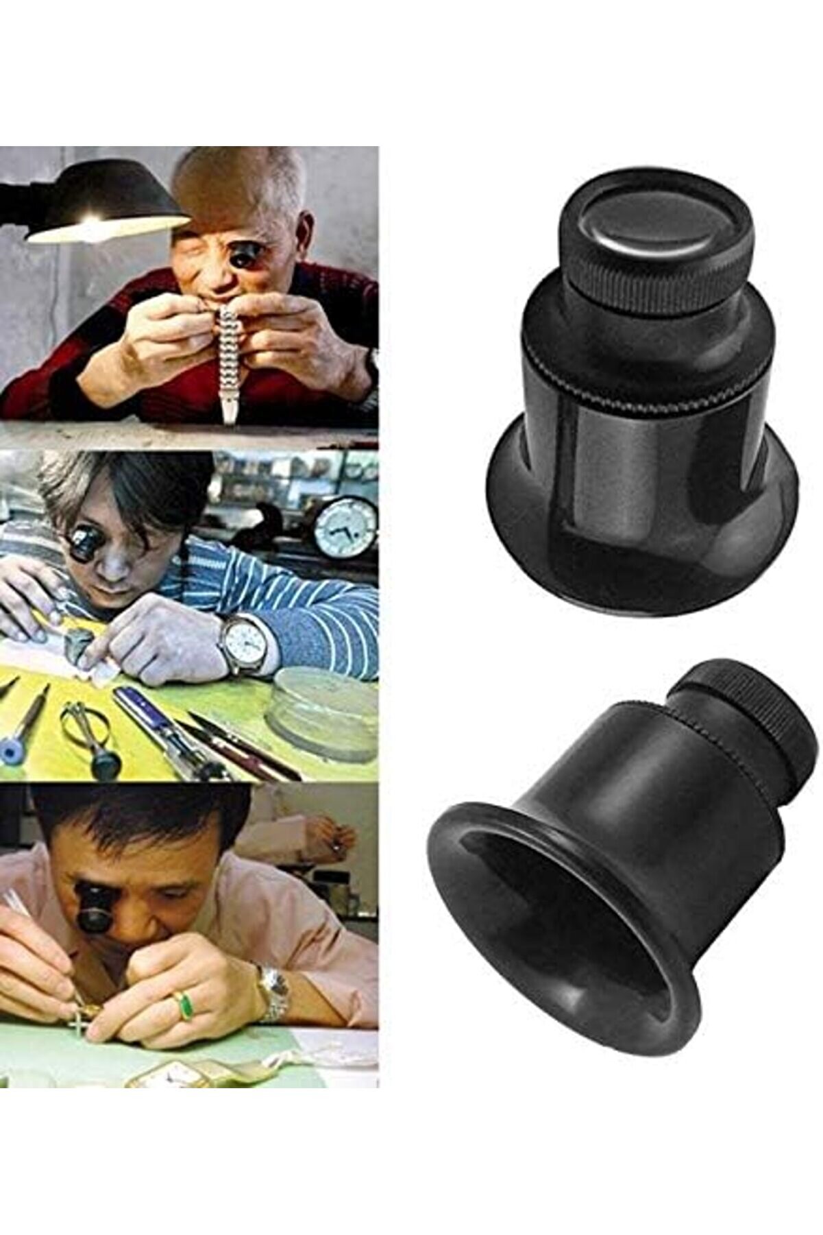 Modashi̇ne Saatçi̇ Tami̇rci̇ Göz Büyüteci̇ 20X Si̇yah - Al2545 Modascope 1014773