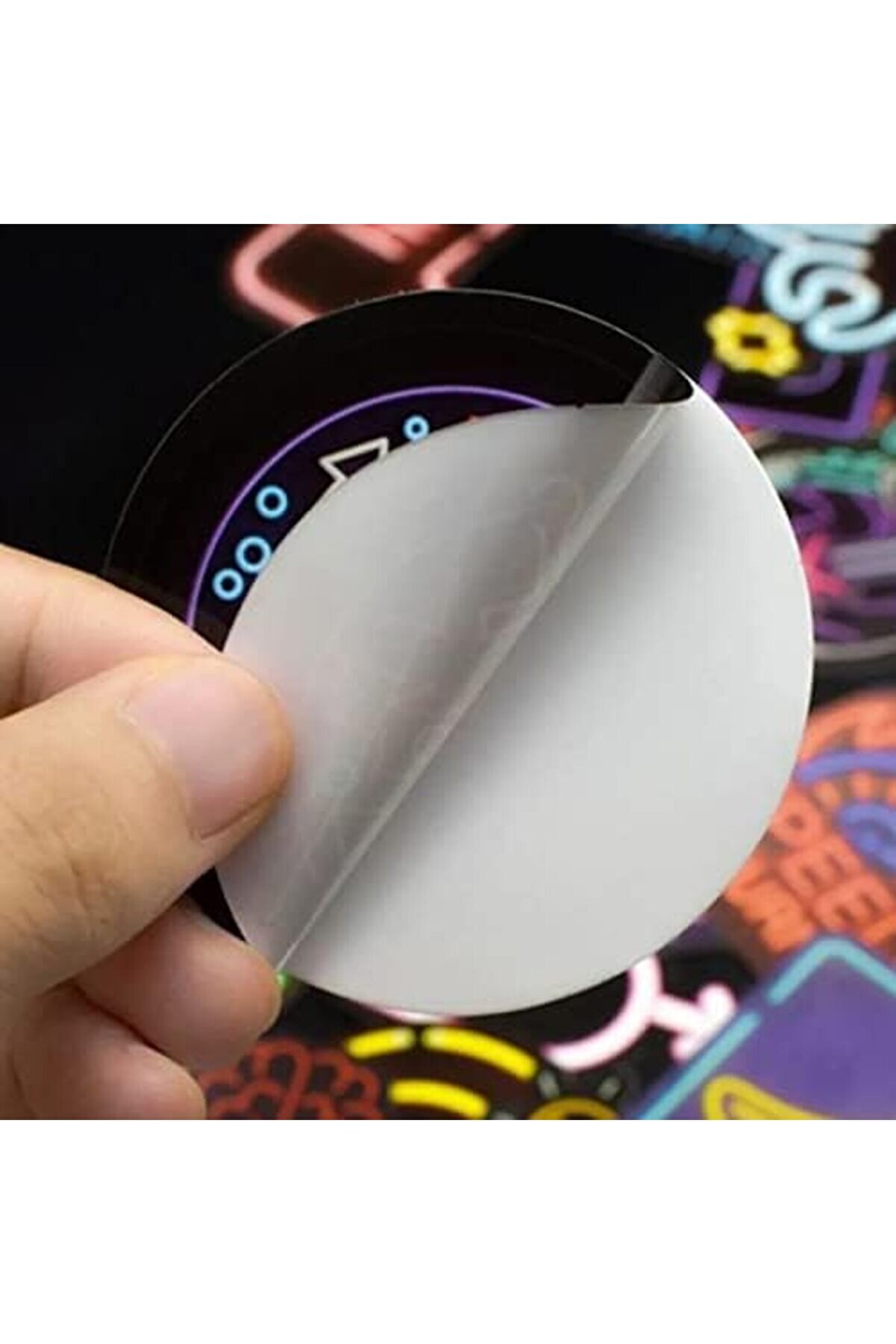 Neon Seti̇, Laptop Ve Kask Çıkartması, Ajanda, Bullet Journal, Retro Ve Temalı Kaplama