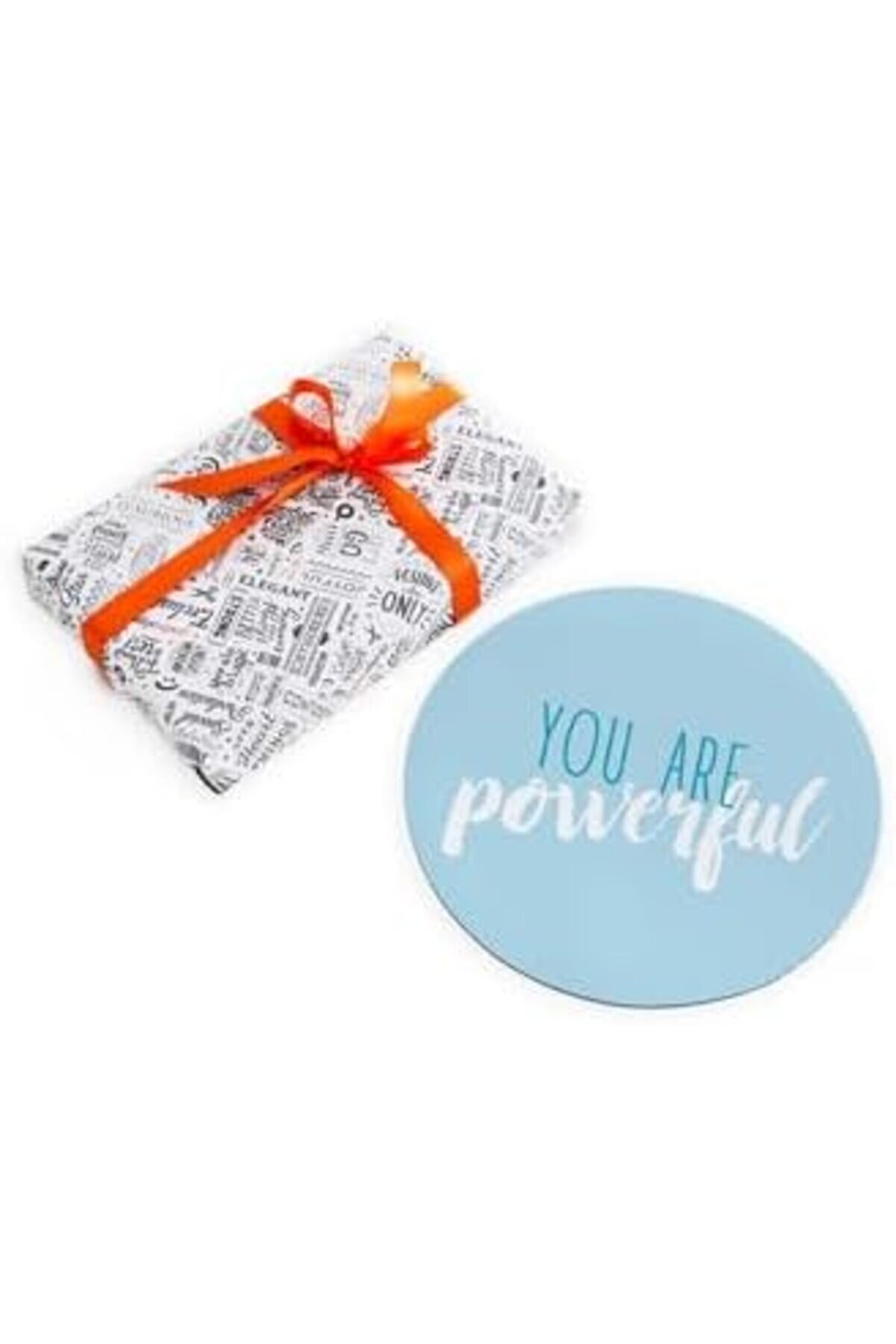 Modashi̇ne Arkadaşa Hedi̇ye Tasarımlı Yuvarlak Mouse Pad - Mousepad - Mouse Pad - Fare Altlığı Modasco