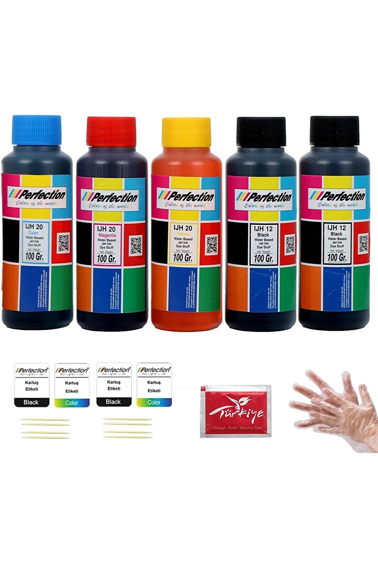 STOREMAX Epson Uyumlu Genel Mürekkep Seti (101-103-664) 5x100 gr. 1014773