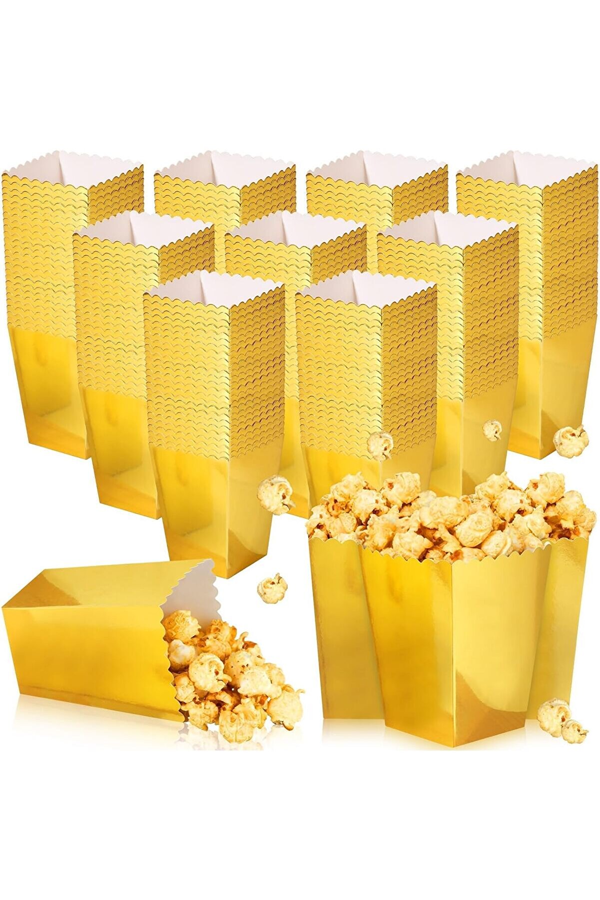 Modashi̇ne Sarı Renk Mısır Kutusu 8 Adet Ci̇ps &Ccedil;erez Kuruyemi̇ş Kutusu Modascope 1014773