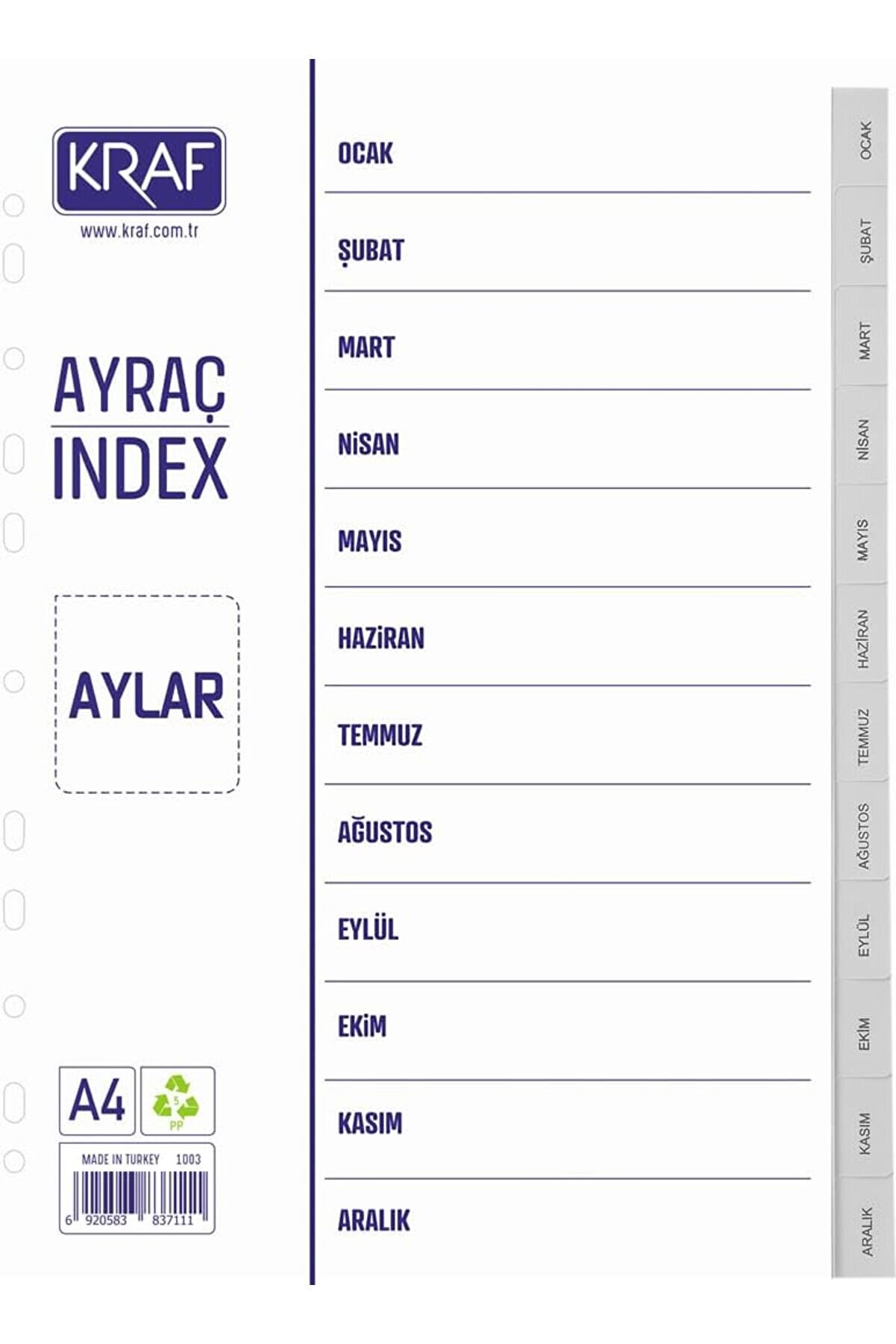 Modashi̇ne Seperat&ouml;r Dosya Ayracı Aylar Modascope 1014773