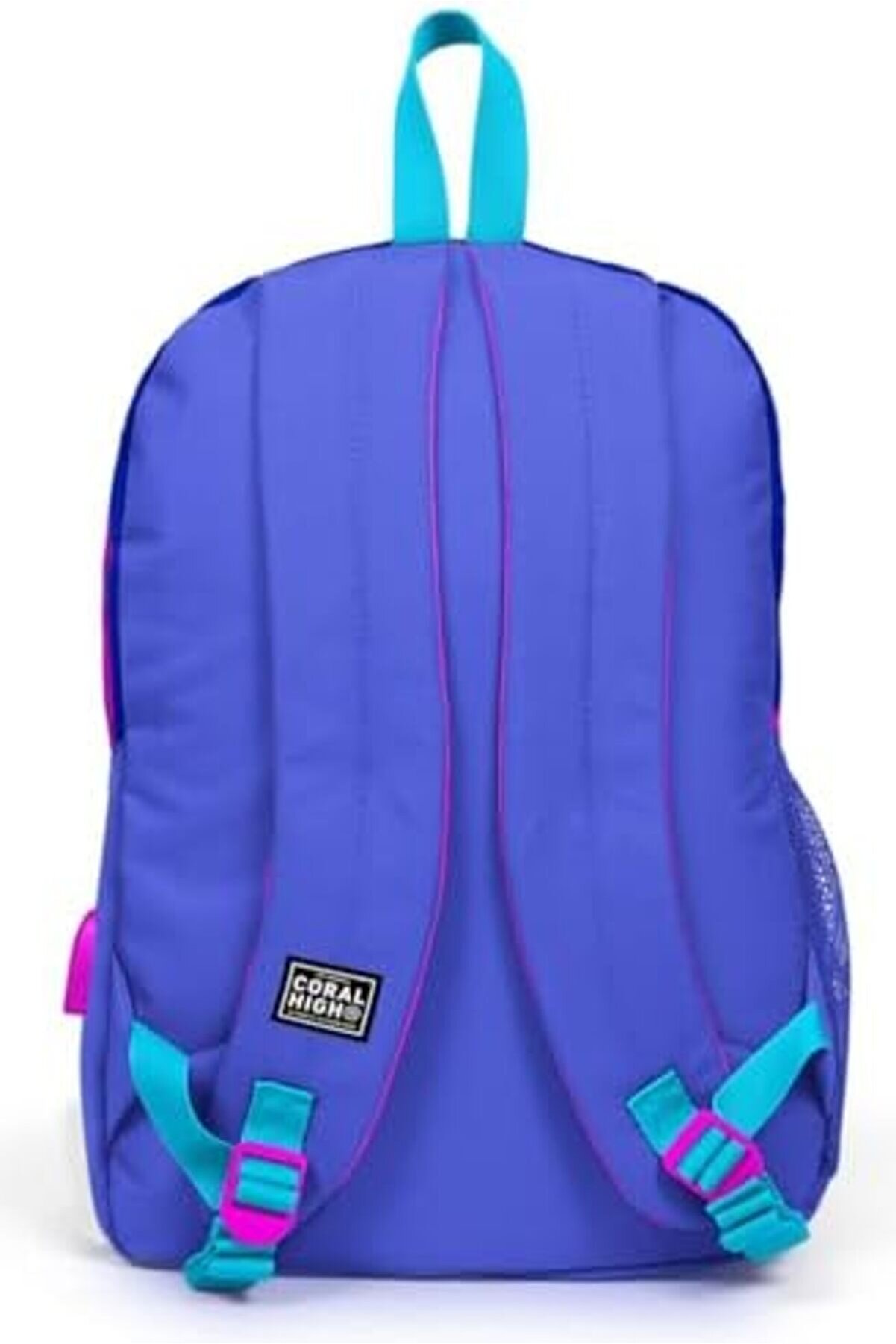 Modashi̇ne Sport Laci̇vert Pembe Okul Ve Günlük Sırt Çantası - Dört Gözlü - Usb Ve Aux Soketli̇ Modasco