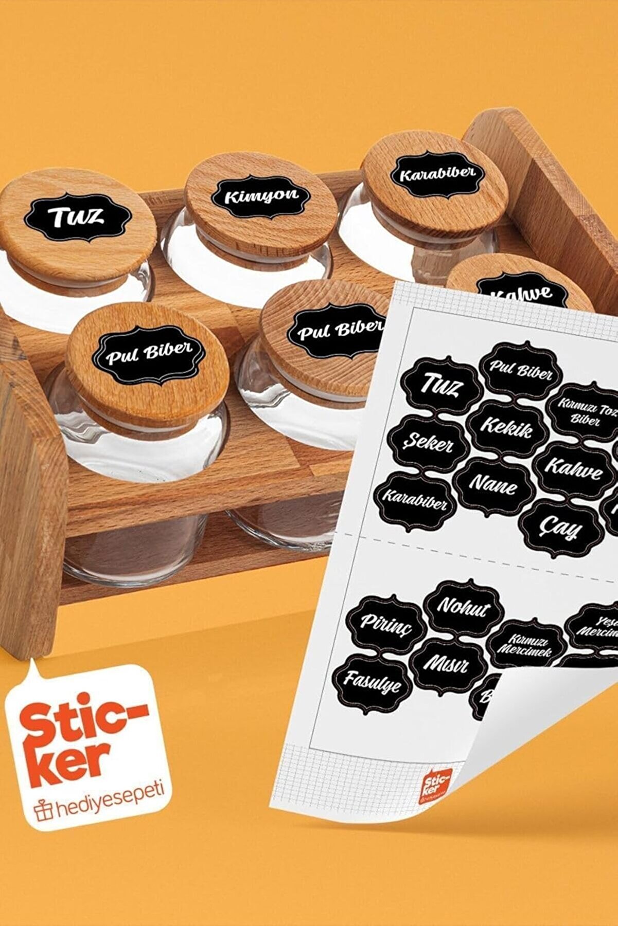 STOREMAX modashine 20 Adet & Bakliyat Kavanoz Etiketi modascope 1014773