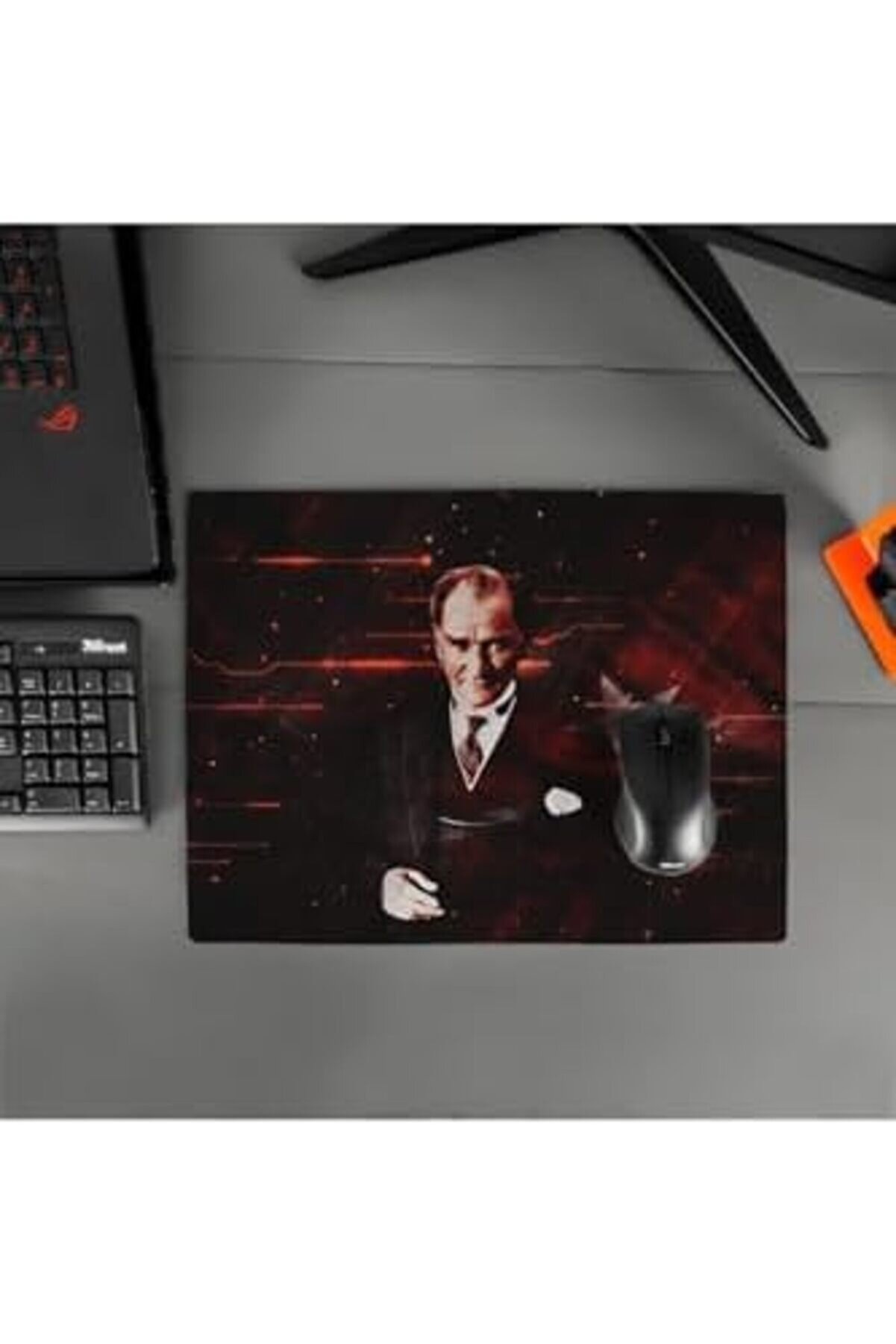 Atatürk Tasarımlı 40X30 Mousepad - Mouse Pad - Fare Altlığı 542093
