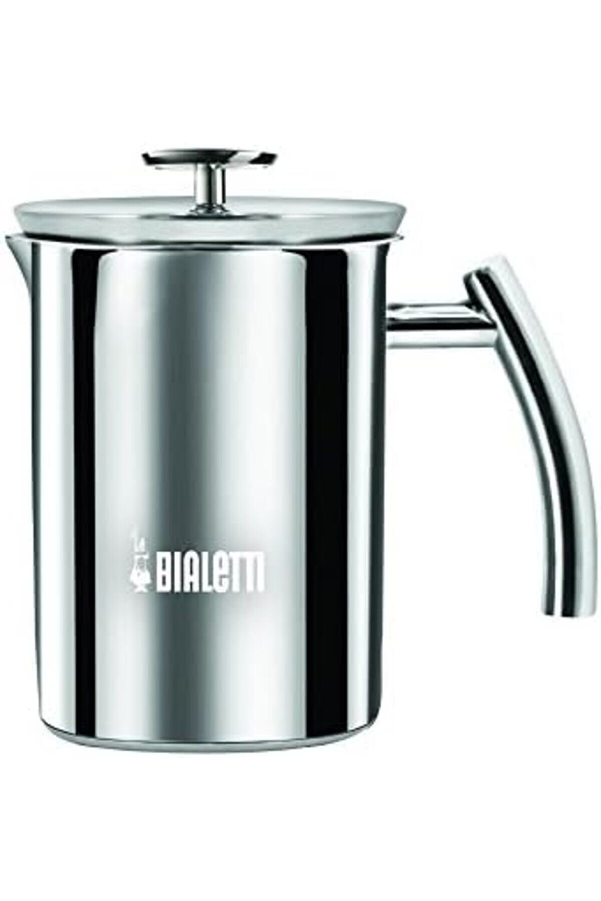 Modashi̇ne - Süt Köpürtücü - 330Ml - Paslanmaz Çeli̇k Gövde Ve Kapak - Çi̇ft Di̇skli̇ Çırpıcı Kapak - Tüm