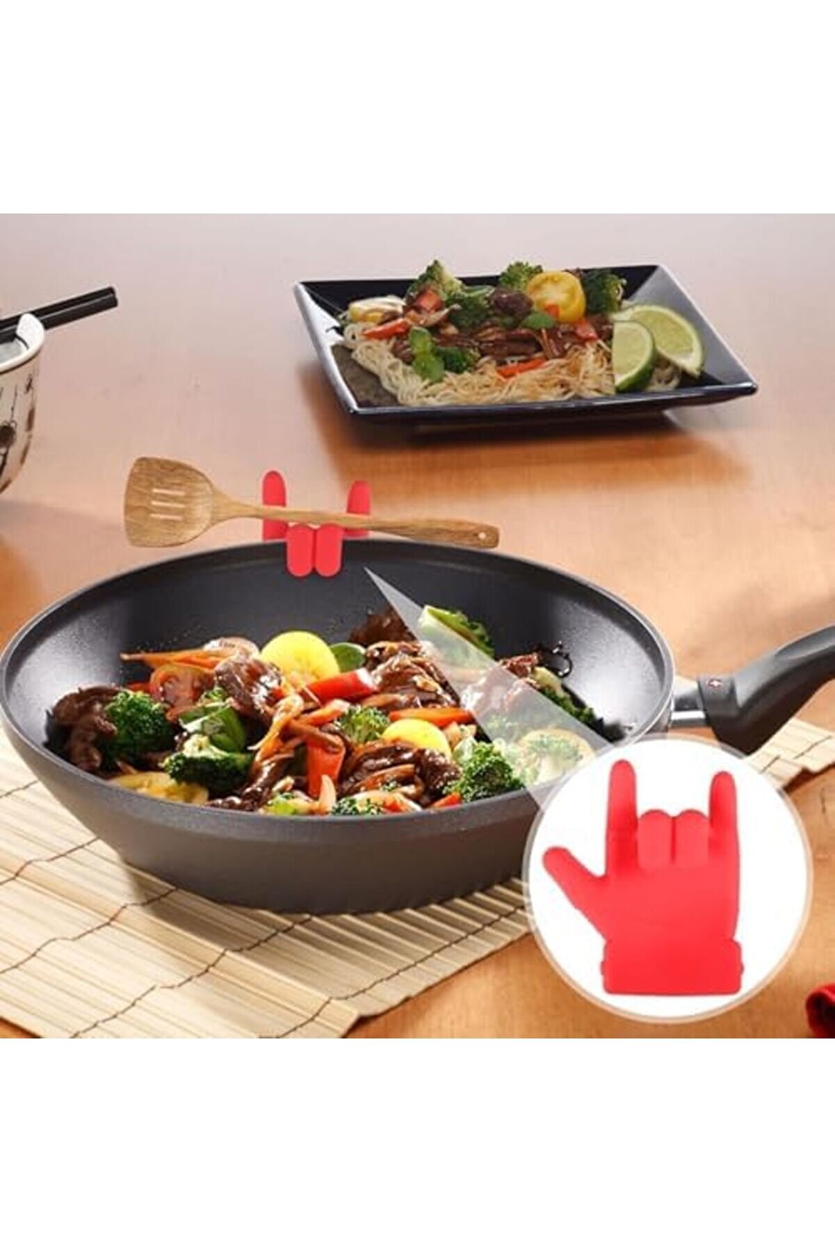 Modashi̇ne Çay Ve Kahve Buddy Seti̇, 2 Adet, Si̇li̇kon Kaşık Ve Çay Poşeti̇ Tutacağı, Bpa İçermez, Çok Am