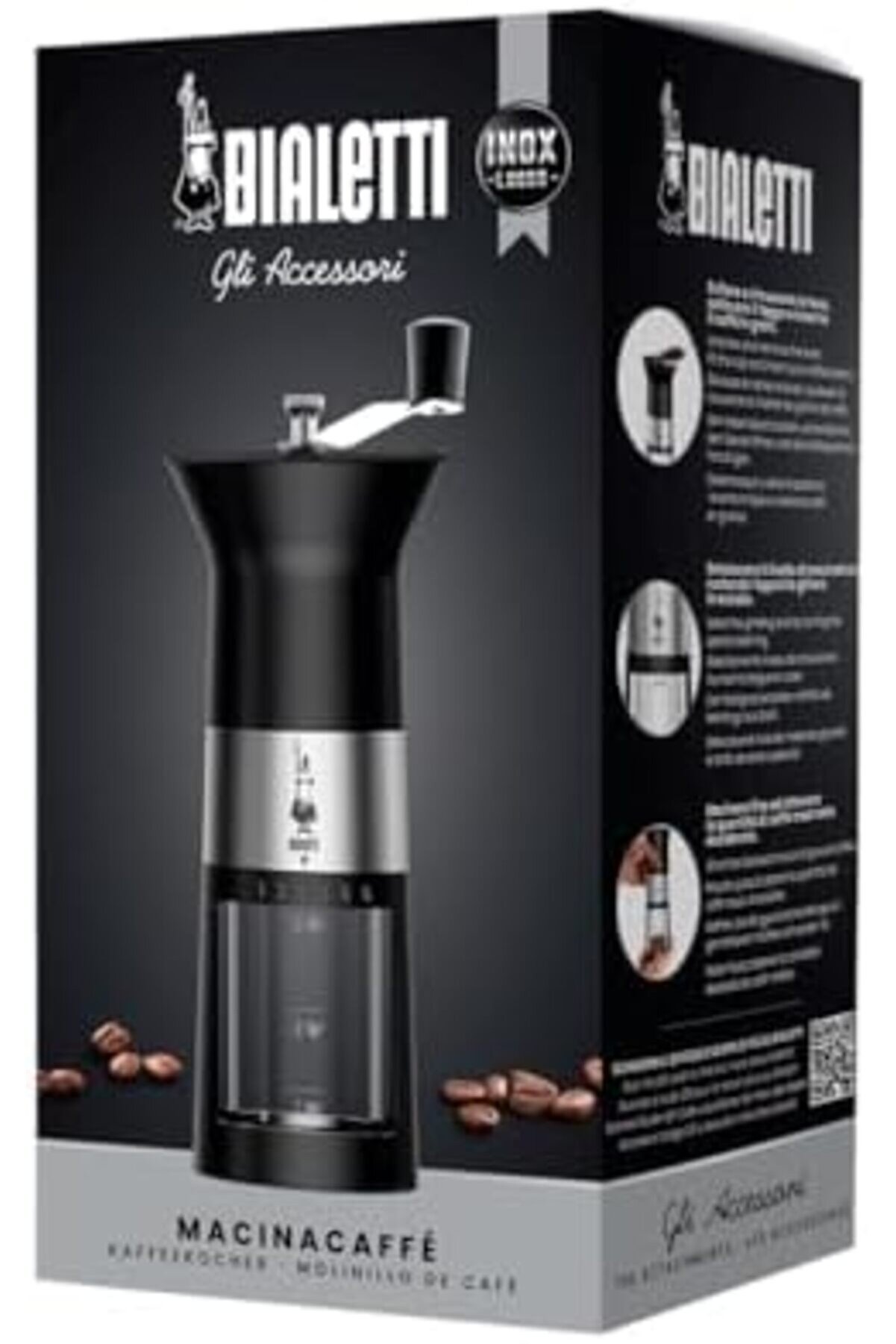 Modashi̇ne - Kahve Deği̇rmeni̇ - Paslanmaz Çeli̇k - Mat Si̇yah Modascope 1014773