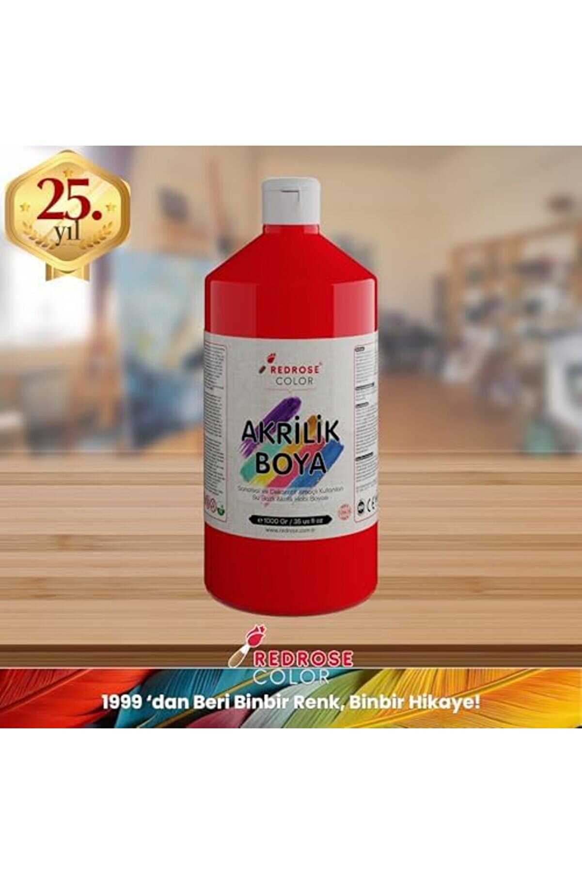 Modashi̇ne Rose Kırmızı Akri̇li̇k 1000 Gr Modascope 1014773