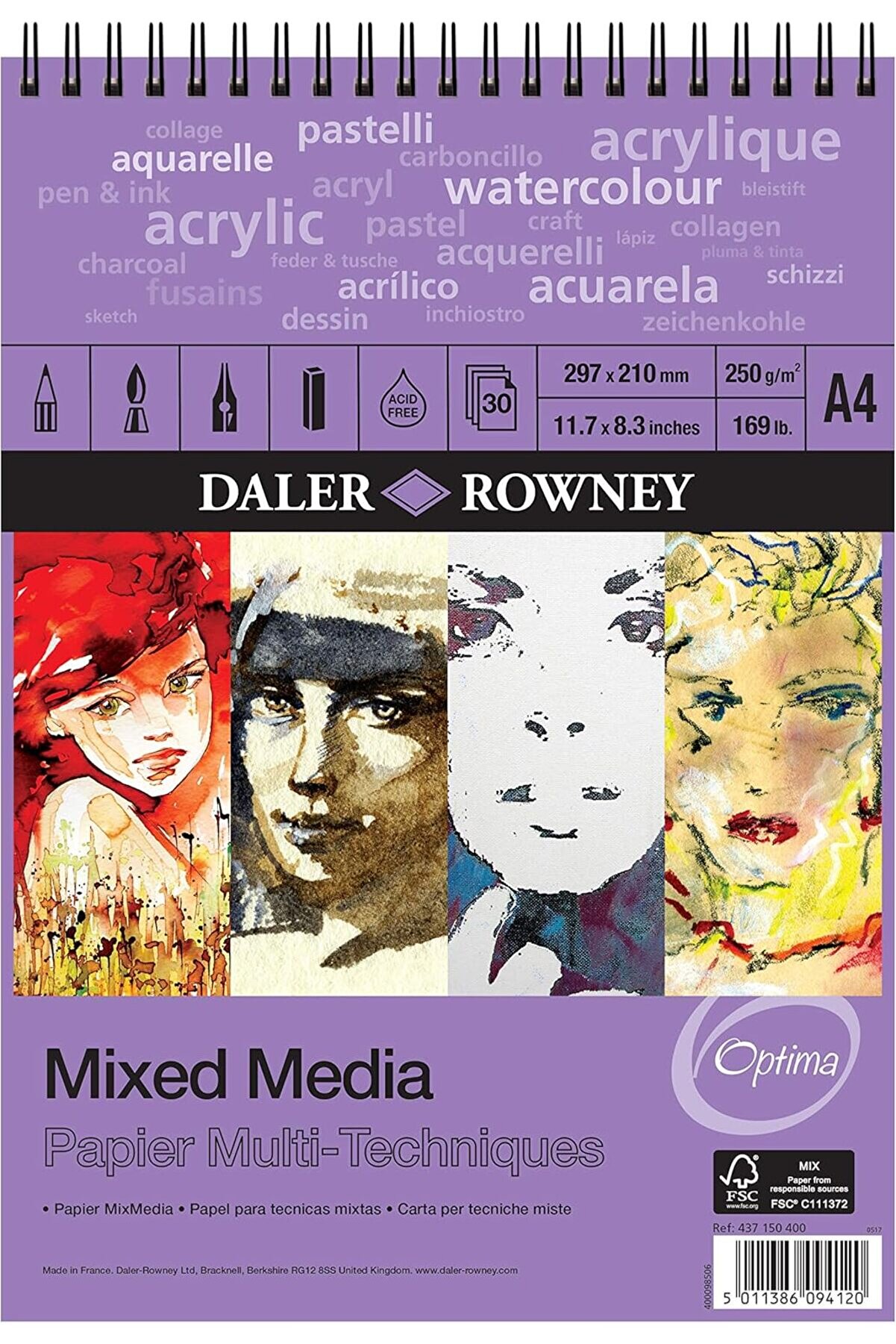 STOREMAX modashine Mixed Media - A4 - 250GR - 30 YP modascope 1014773