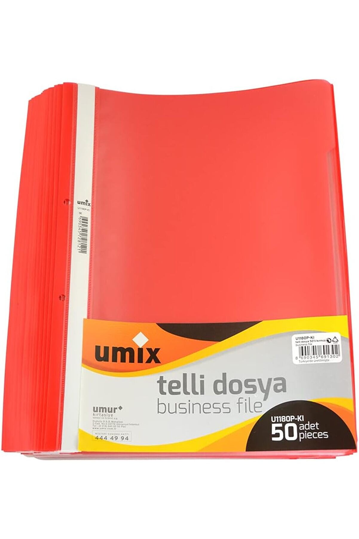STOREMAX modashine A4 Telli Dosya 50'li Kırmızı modascope 1014773